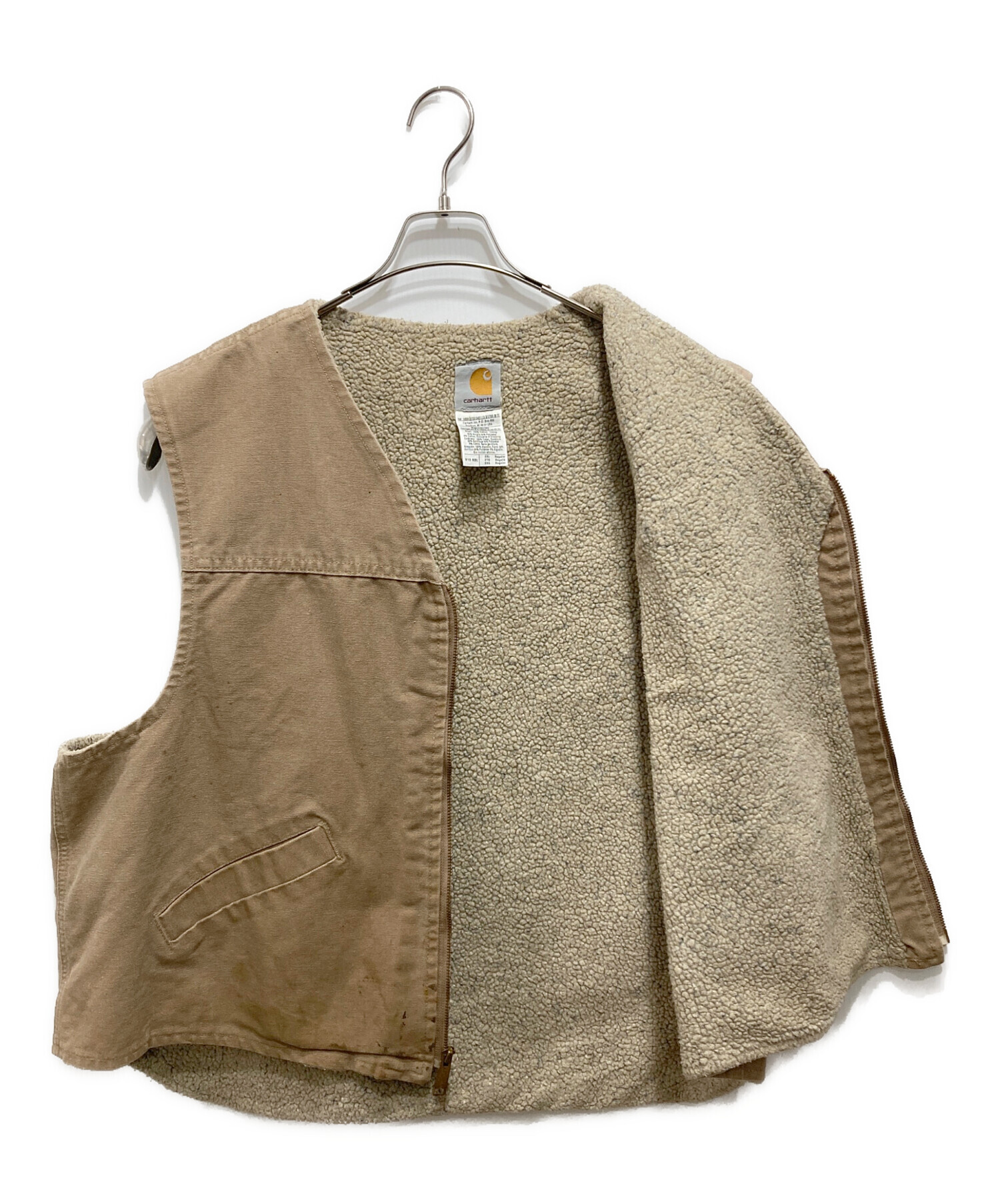 中古・古着通販】CarHartt (カーハート) ボアベスト ベージュ サイズ:2XL｜ブランド・古着通販 トレファク公式【TREFAC  FASHION】スマホサイト