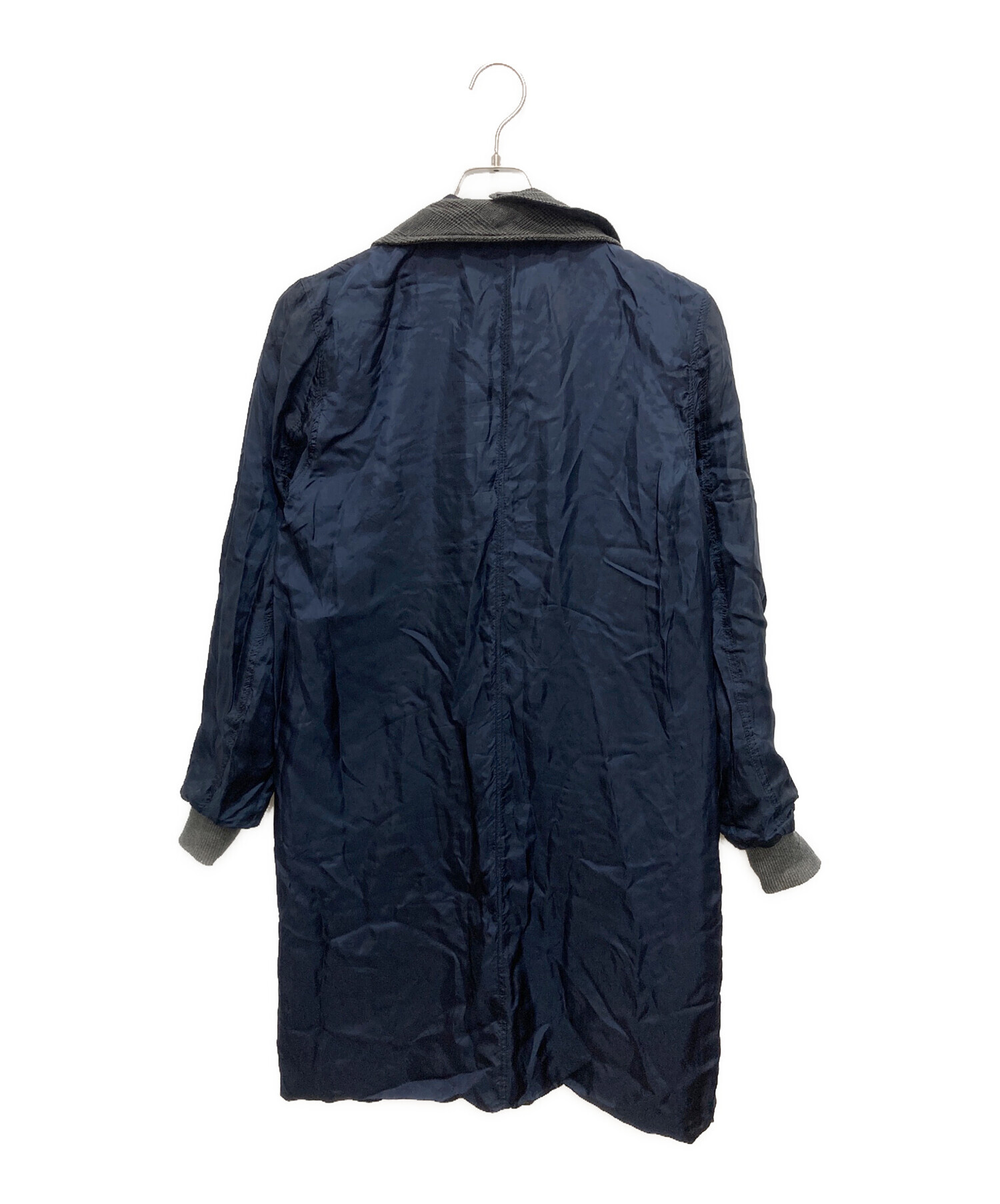 【中古・古着通販】sacai (サカイ) リバーシブルコート／グレンチェックロングコート ブラウン サイズ:S｜ブランド・古着通販  トレファク公式【TREFAC FASHION】スマホサイト