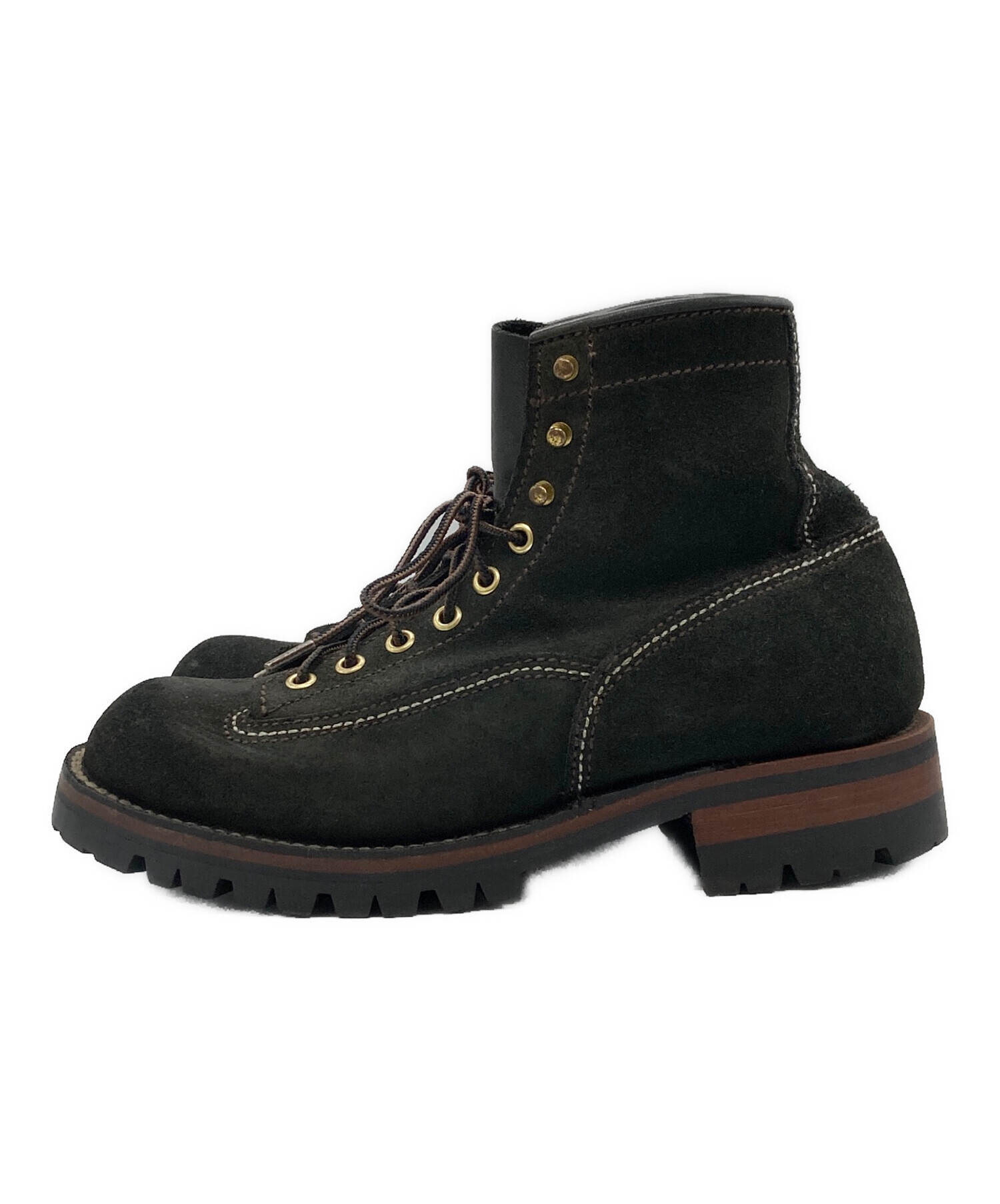 LONE WOLF BOOTS (ローンウルフブーツ) SUGAR CANE (シュガーケーン) ショートブーツ／TRUCKER ブラック サイズ:8