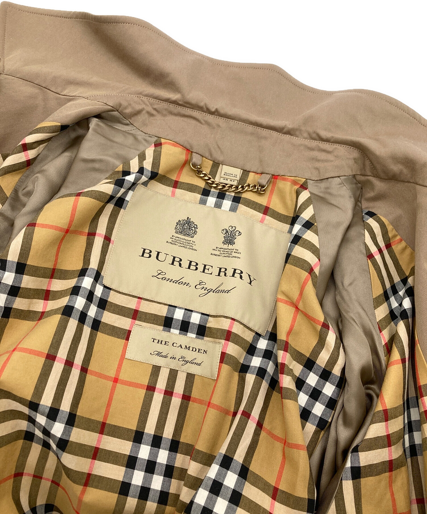 中古・古着通販】BURBERRY LONDON (バーバリーロンドン) カムデンカーコート／CAMDEN CAR COAT ベージュ  サイズ:48SF｜ブランド・古着通販 トレファク公式【TREFAC FASHION】スマホサイト