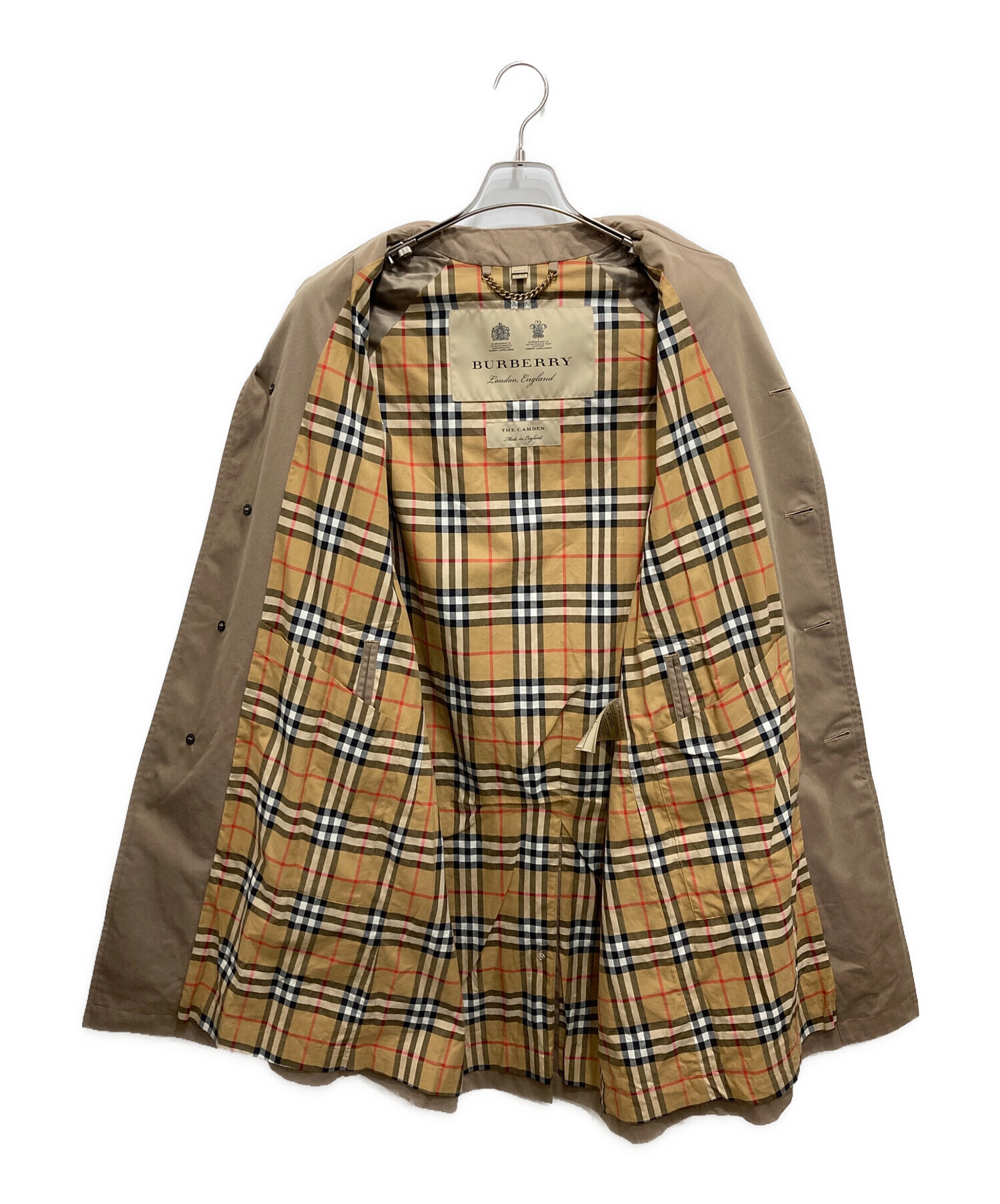 中古・古着通販】BURBERRY LONDON (バーバリーロンドン) カムデンカーコート／CAMDEN CAR COAT ベージュ  サイズ:48SF｜ブランド・古着通販 トレファク公式【TREFAC FASHION】スマホサイト