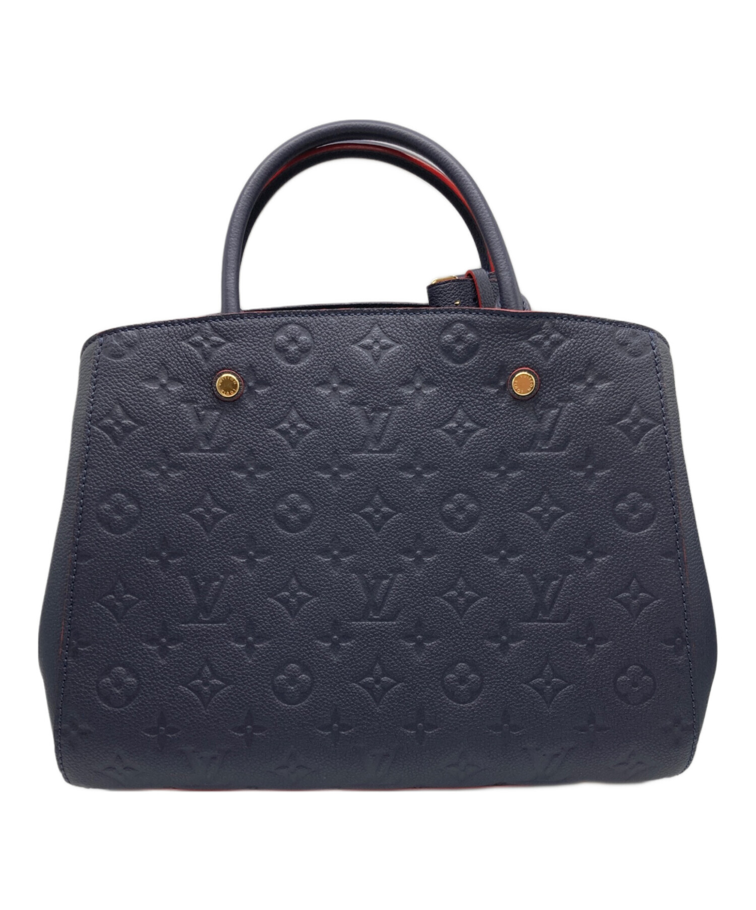 中古・古着通販】LOUIS VUITTON (ルイ ヴィトン) モノグラム アンプラント モンテーニュ MM／ハンドバッグ  ネイビー｜ブランド・古着通販 トレファク公式【TREFAC FASHION】スマホサイト