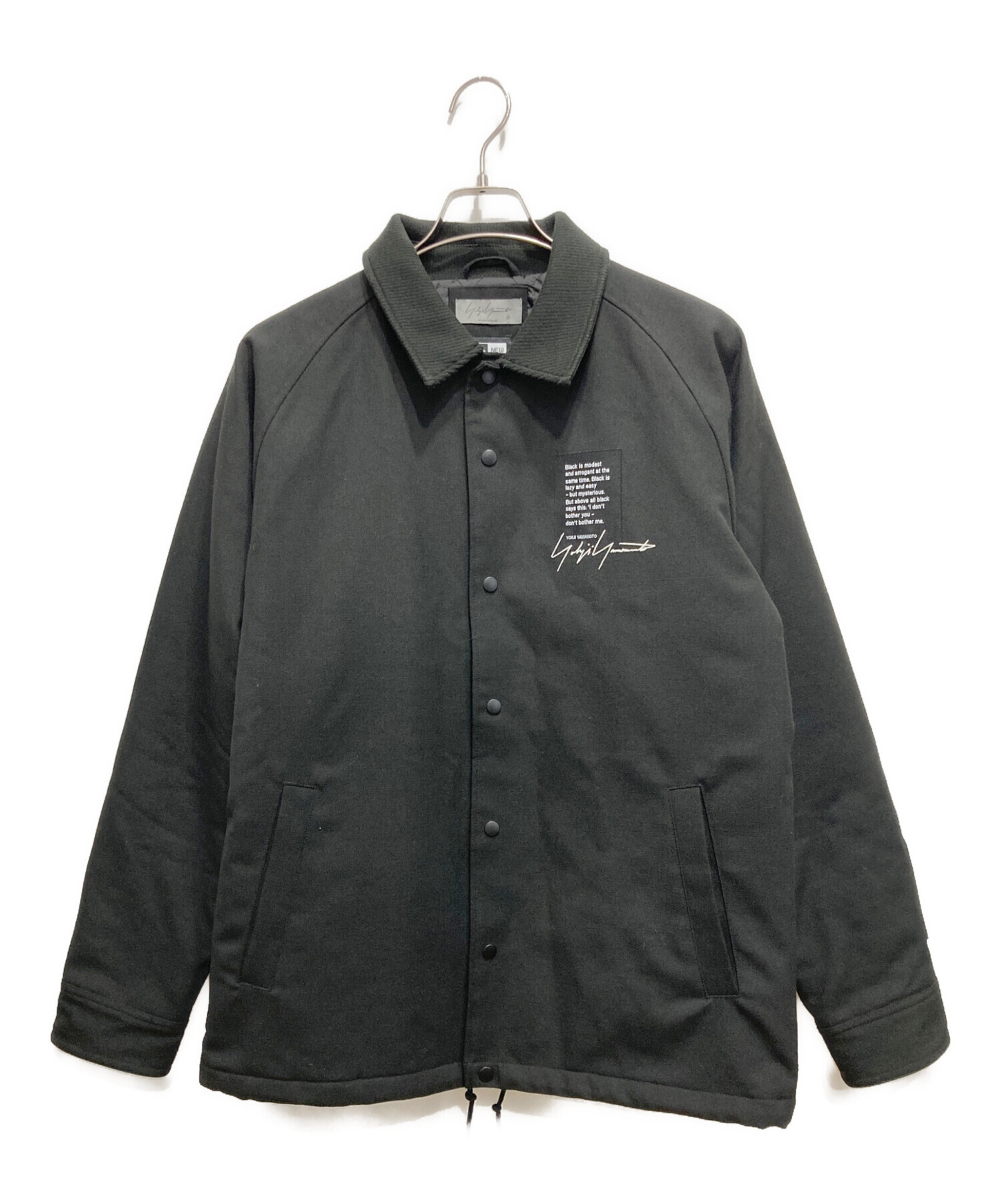 中古・古着通販】Yohji Yamamoto pour homme (ヨウジヤマモト プールオム) New Era (ニューエラ) WCOACH  JKT YY Lコーチジャケット ブラック サイズ:4／L｜ブランド・古着通販 トレファク公式【TREFAC FASHION】スマホサイト