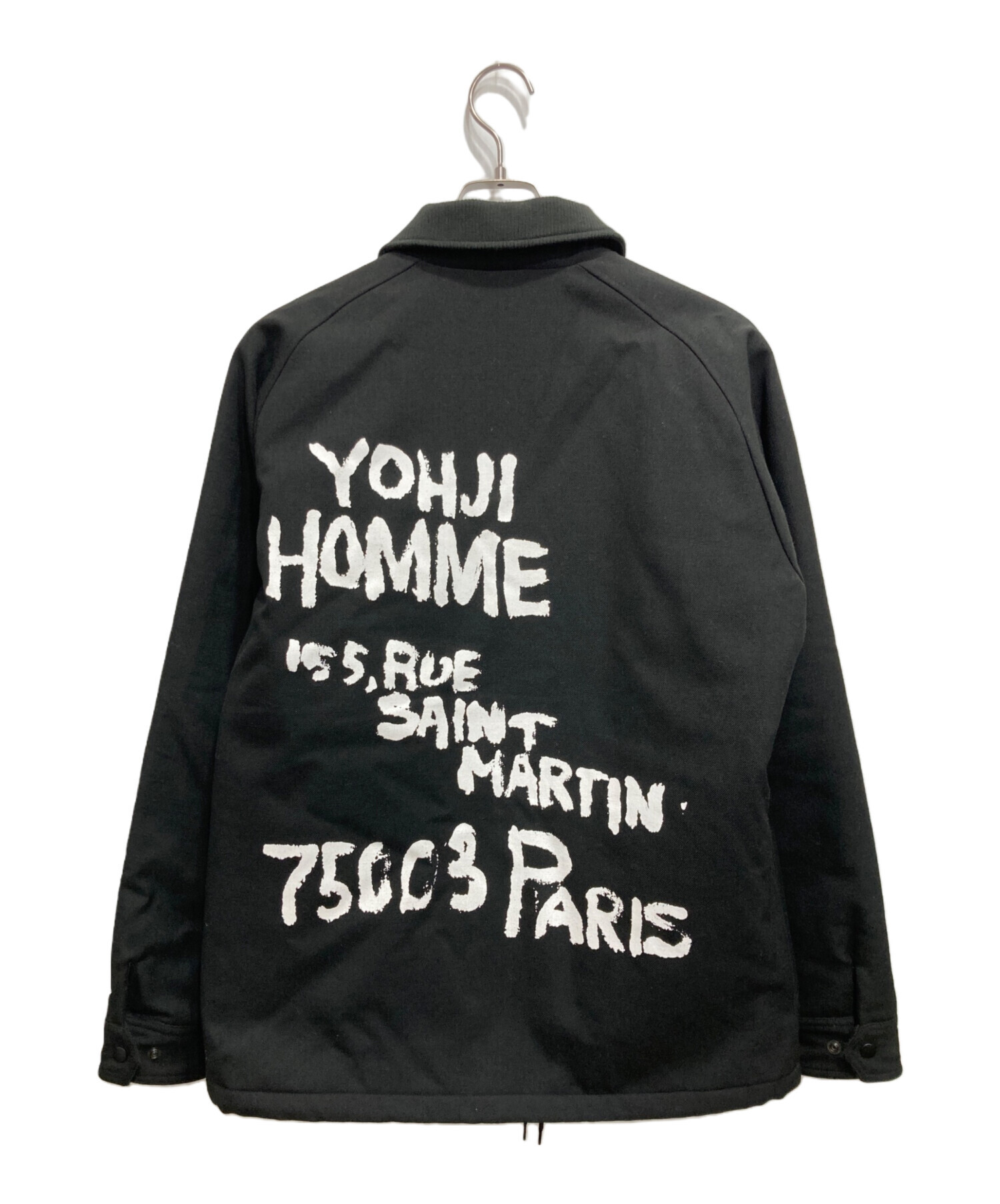 Yohji Yamamoto pour homme (ヨウジヤマモト プールオム) New Era (ニューエラ) WCOACH JKT YY  Lコーチジャケット ブラック サイズ:4／L