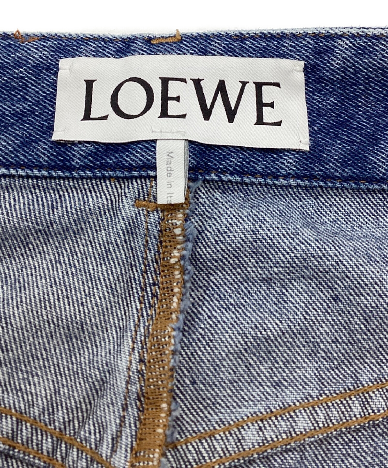 中古・古着通販】LOEWE (ロエベ) アナグラム バギー ジーンズ（デニム） ジーンズブルー サイズ:38｜ブランド・古着通販  トレファク公式【TREFAC FASHION】スマホサイト