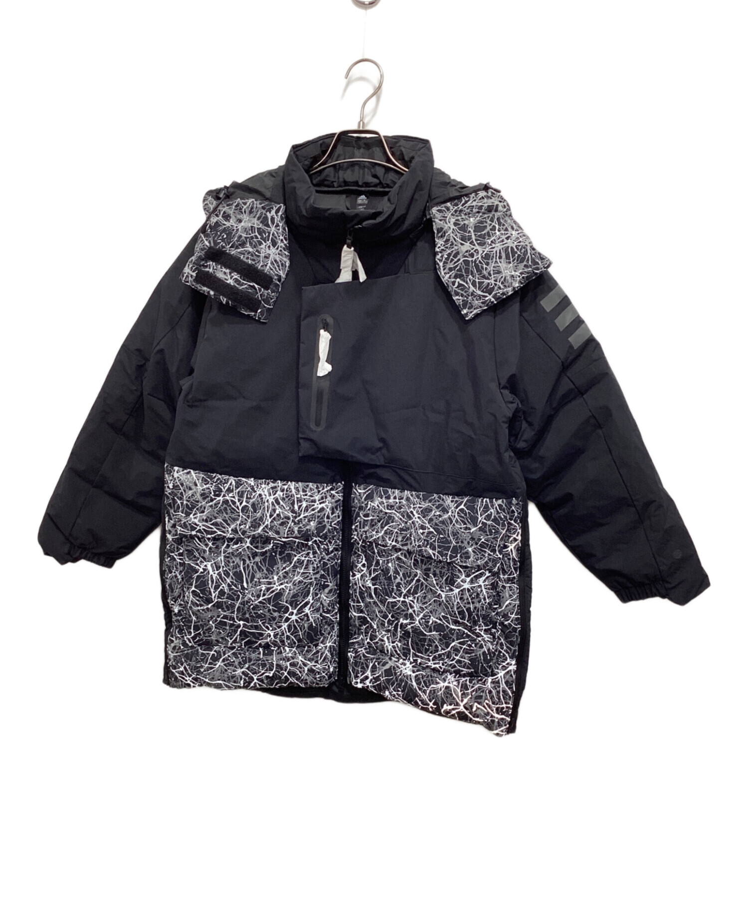 adidas (アディダス) and wander (アンドワンダー) ダウンジャケット／Xploric Winter Jacket ブラック×グレー  サイズ:M