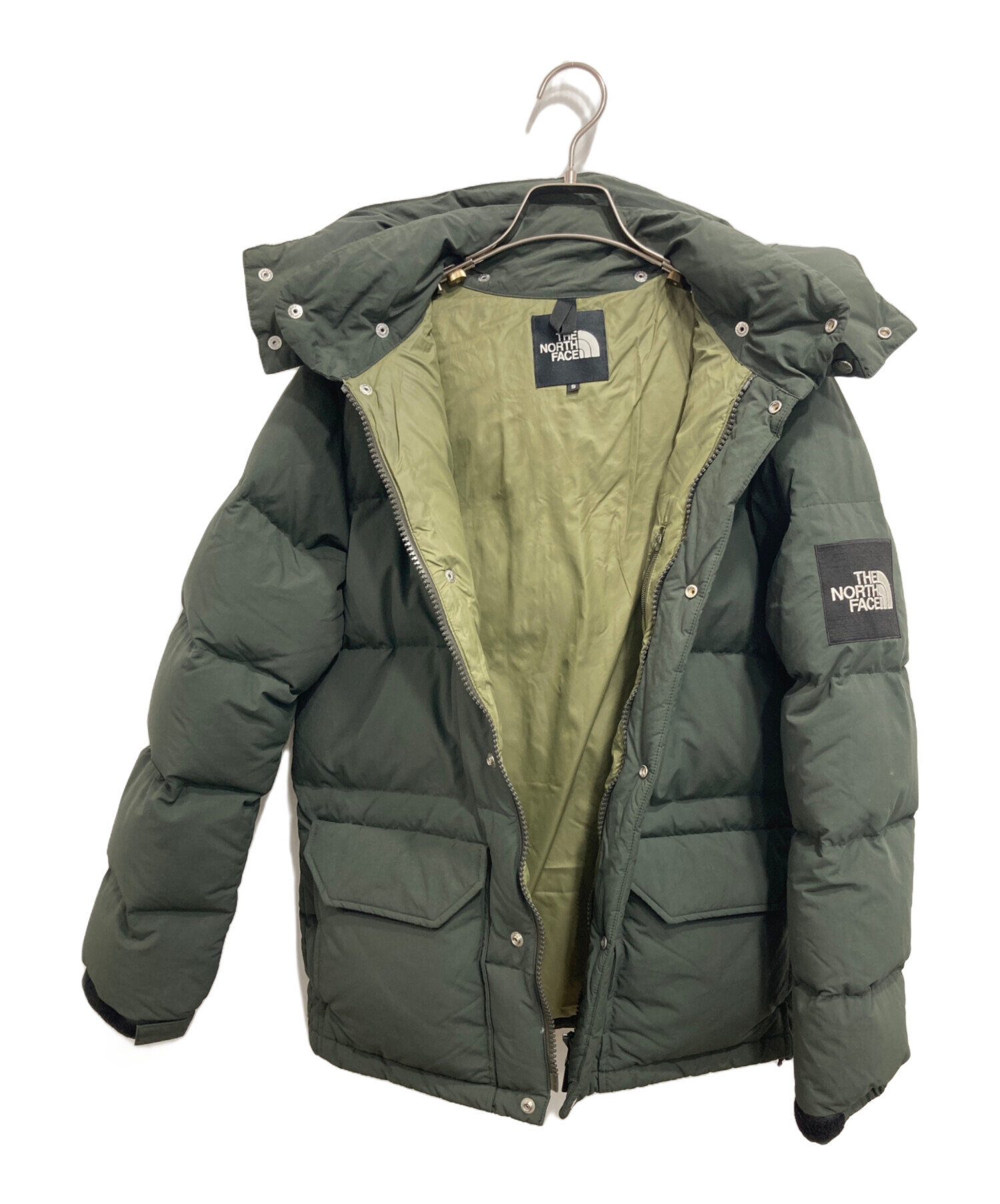 【中古・古着通販】THE NORTH FACE (ザ ノース フェイス) キャンプシエラダウンジャケット グリーン サイズ:S｜ブランド・古着通販  トレファク公式【TREFAC FASHION】スマホサイト