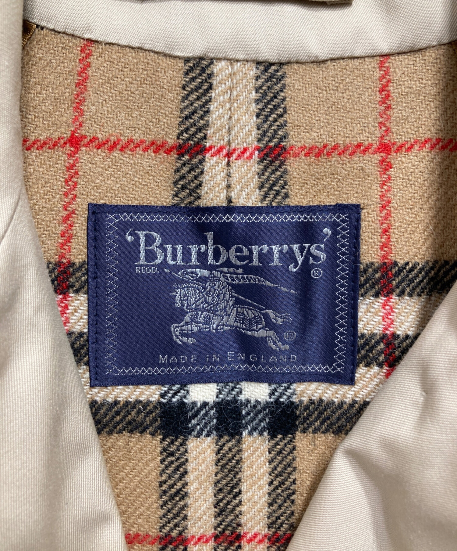 中古・古着通販】Burberry's (バーバリーズ) 裏ノヴァ比翼ステンカラーコート ベージュ サイズ:6R｜ブランド・古着通販  トレファク公式【TREFAC FASHION】スマホサイト