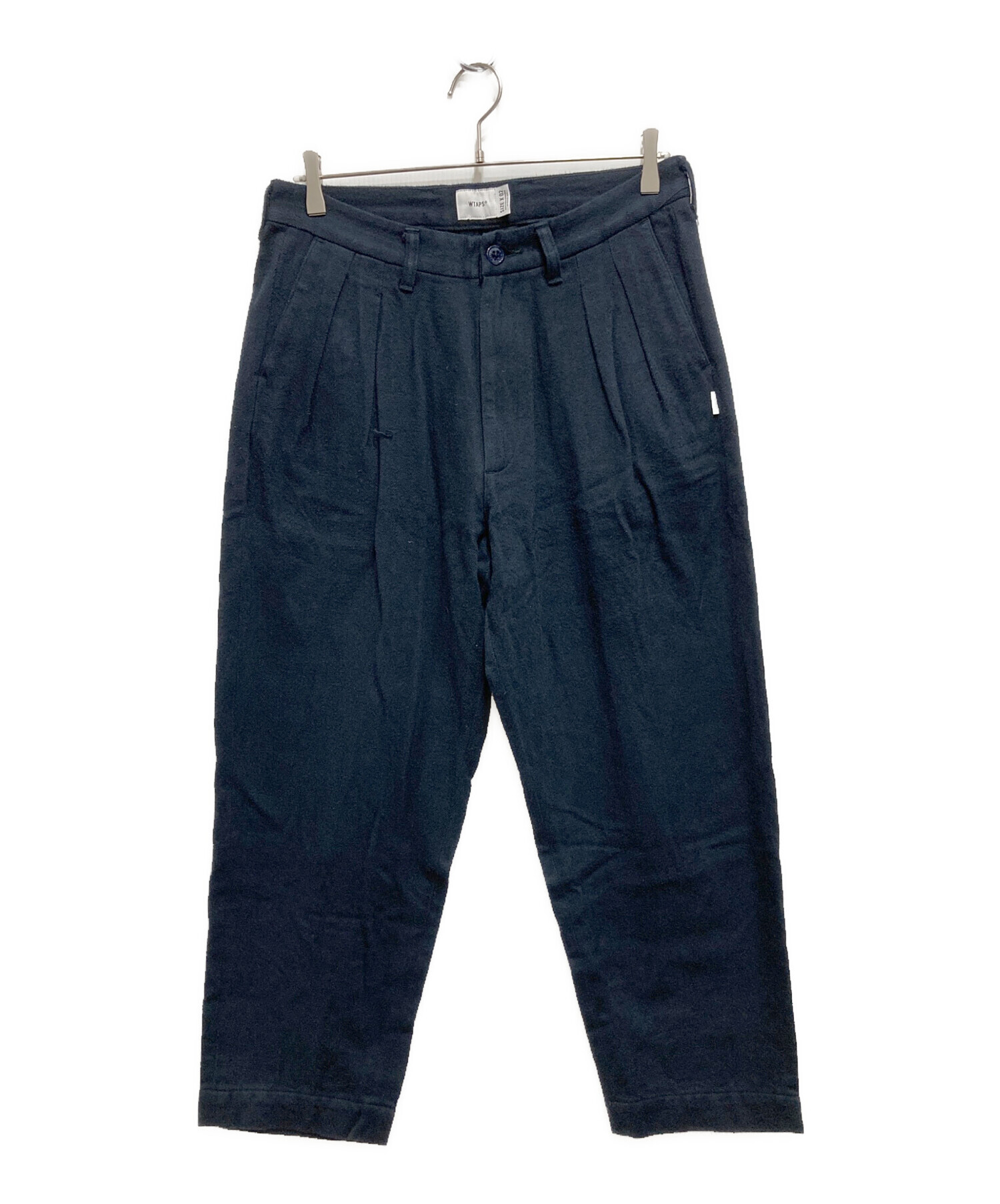 中古・古着通販】WTAPS (ダブルタップス) フランネル2タックワイドパンツ ネイビー サイズ:02｜ブランド・古着通販  トレファク公式【TREFAC FASHION】スマホサイト