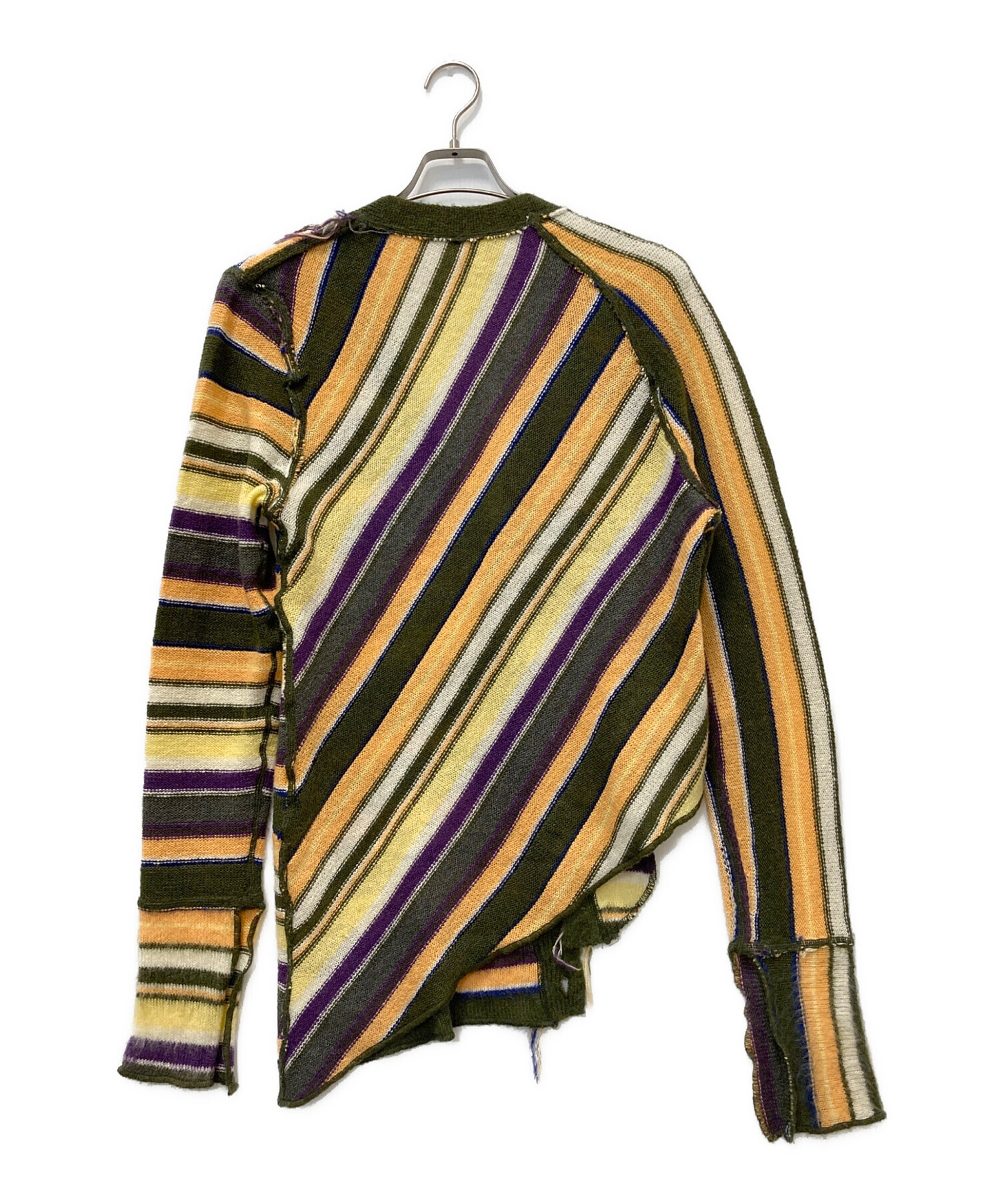 PERVERZE (パーバーズ) color stripe knit cardigan マルチカラー サイズ:FREE