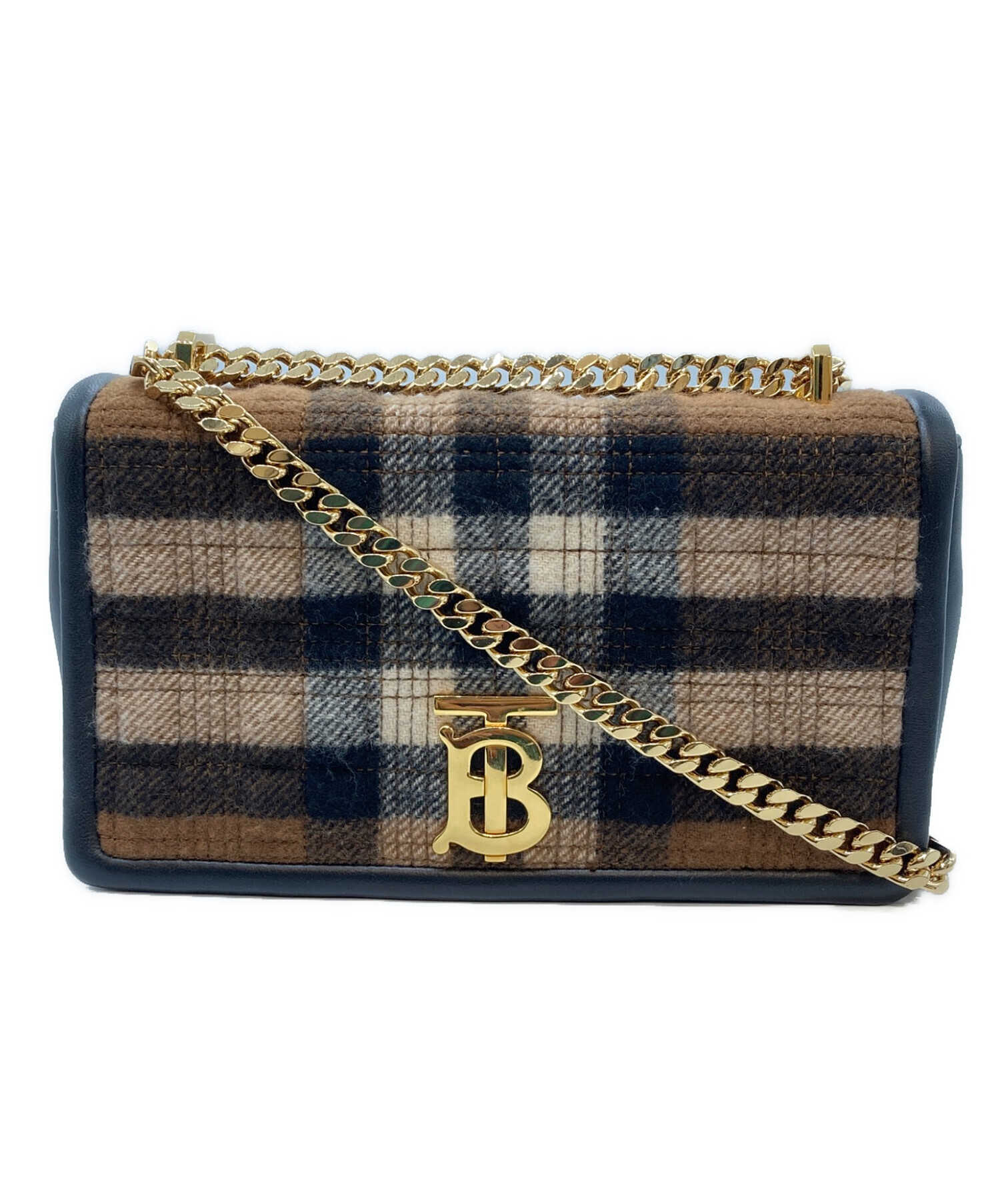 中古・古着通販】BURBERRY (バーバリー) スモールローラカシミヤTBチェーンショルダーバッグ ブラウン｜ブランド・古着通販  トレファク公式【TREFAC FASHION】スマホサイト