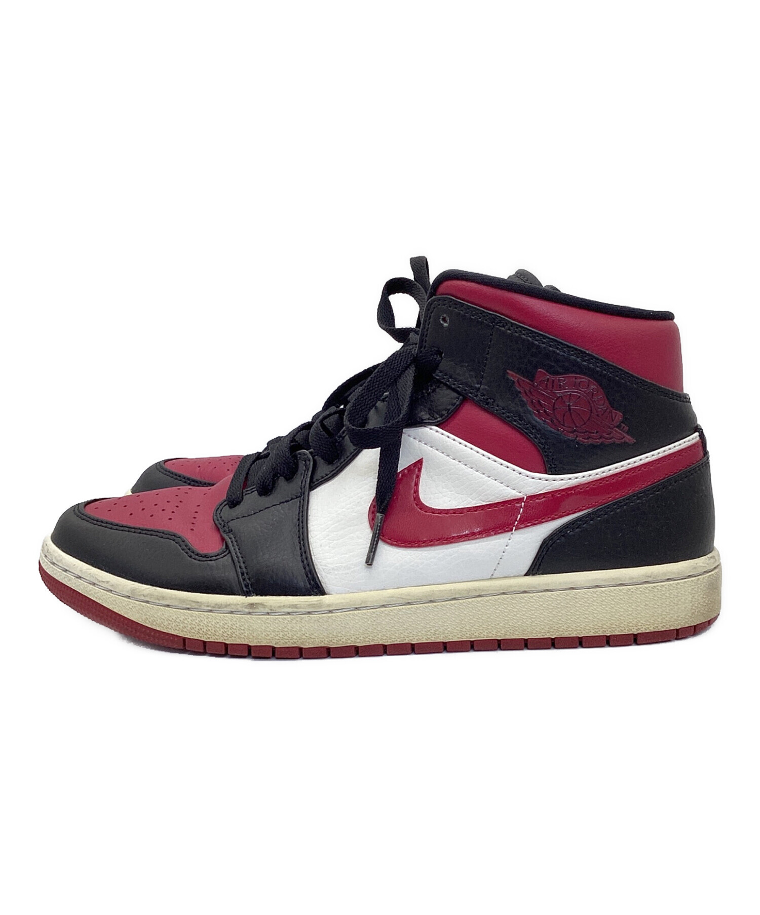 中古・古着通販】NIKE (ナイキ) AIR JORDAN 1 MID レッド サイズ:27｜ブランド・古着通販 トレファク公式【TREFAC  FASHION】スマホサイト