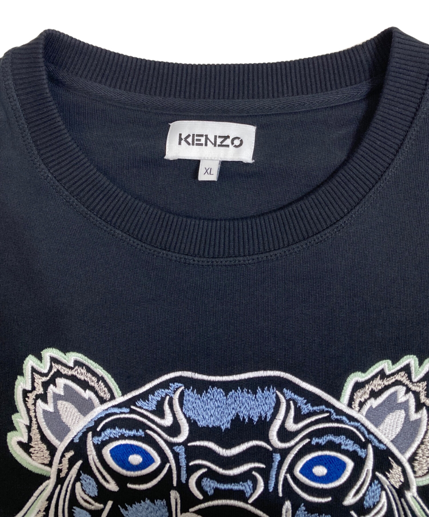 中古・古着通販】KENZO (ケンゾー) タイガー刺繍スウェット ブラック サイズ:XL｜ブランド・古着通販 トレファク公式【TREFAC  FASHION】スマホサイト