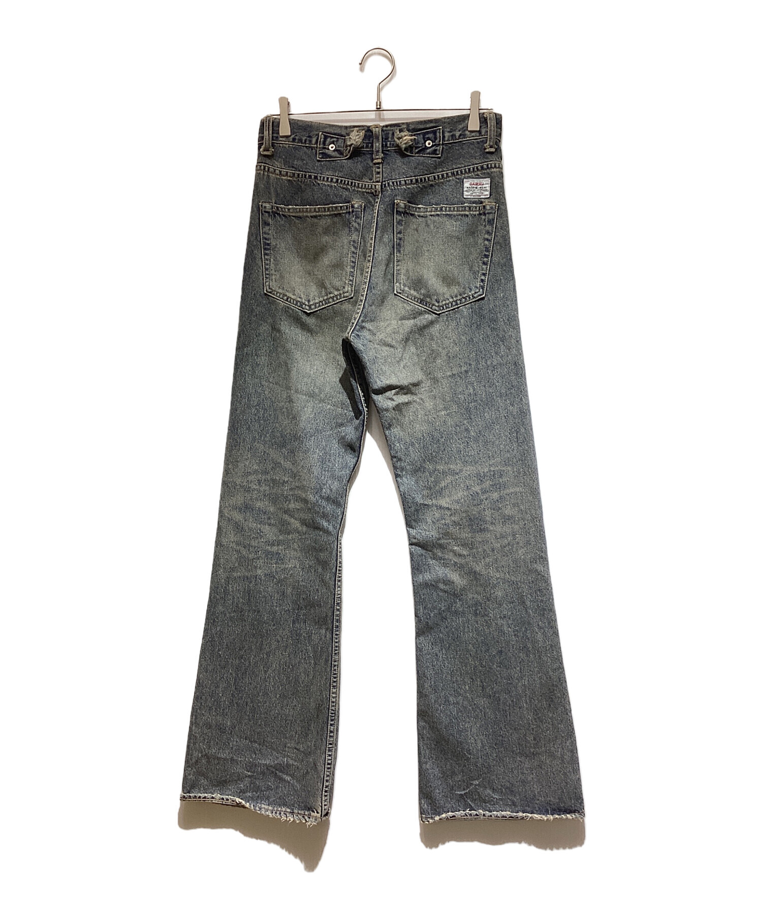 中古・古着通販】DAIRIKU (ダイリク) Flare Denim Pants/ダメージ加工フレアデニムパンツ インディゴ  サイズ:27｜ブランド・古着通販 トレファク公式【TREFAC FASHION】スマホサイト