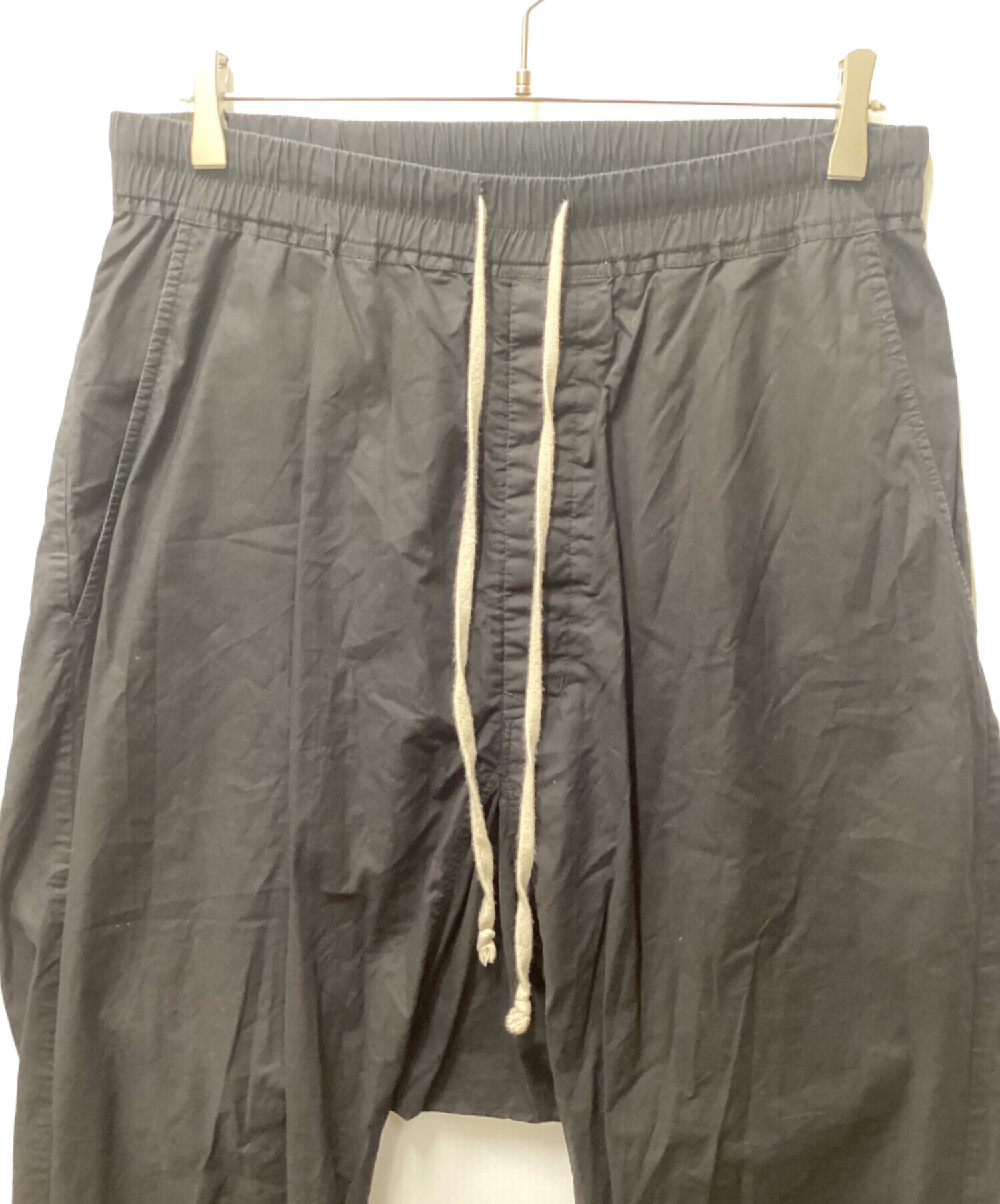 中古・古着通販】RICK OWENS (リックオウエンス) サルエルドローストリングパンツ ブラック サイズ:50｜ブランド・古着通販  トレファク公式【TREFAC FASHION】スマホサイト