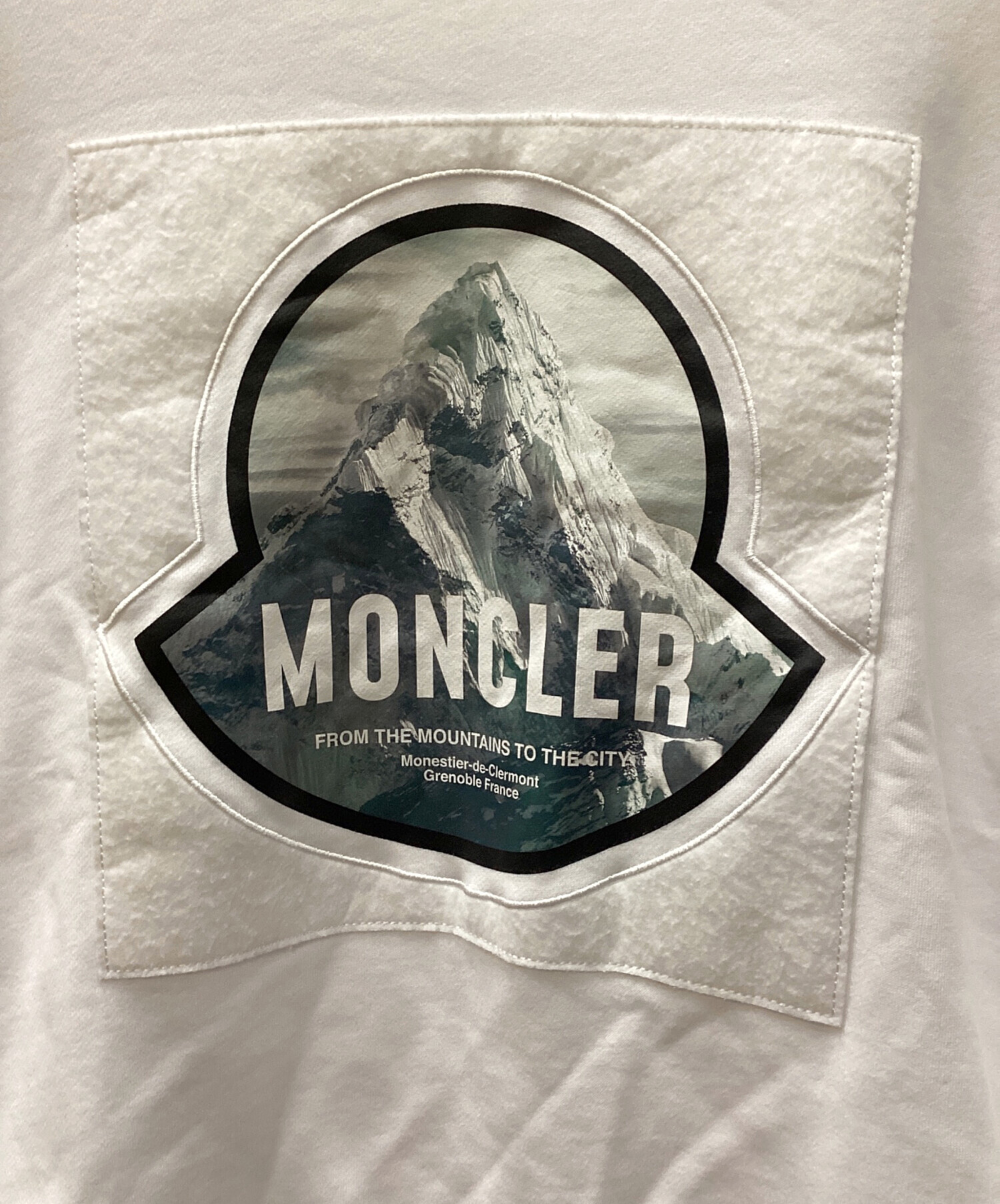 中古・古着通販】MONCLER (モンクレール) MAGLIA GIROCOLLO/スウェットシャツ ホワイト サイズ:M｜ブランド・古着通販  トレファク公式【TREFAC FASHION】スマホサイト