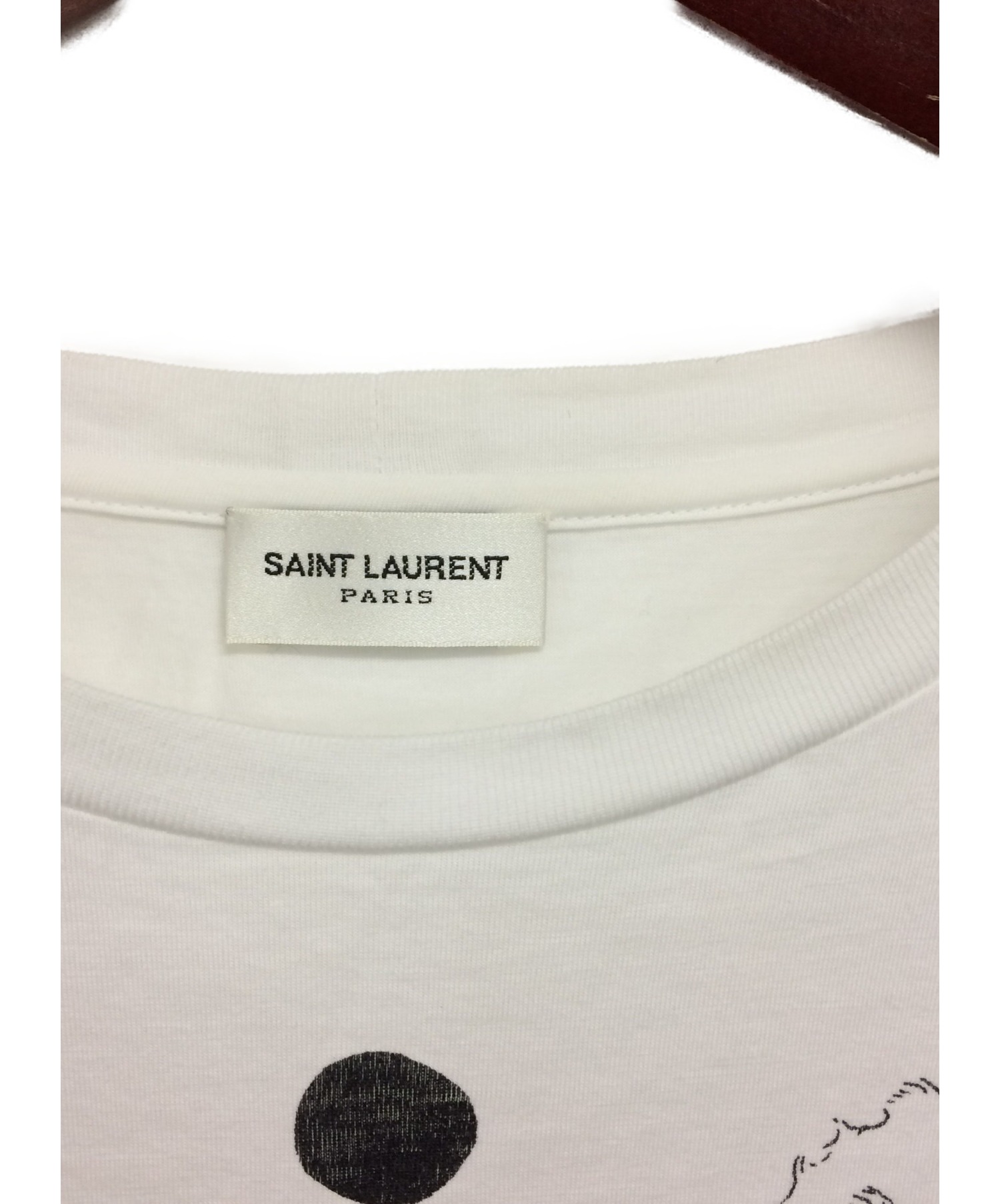 Saint Laurent Paris (サンローランパリ) Grimes Love T-shirt ホワイト サイズ:L
