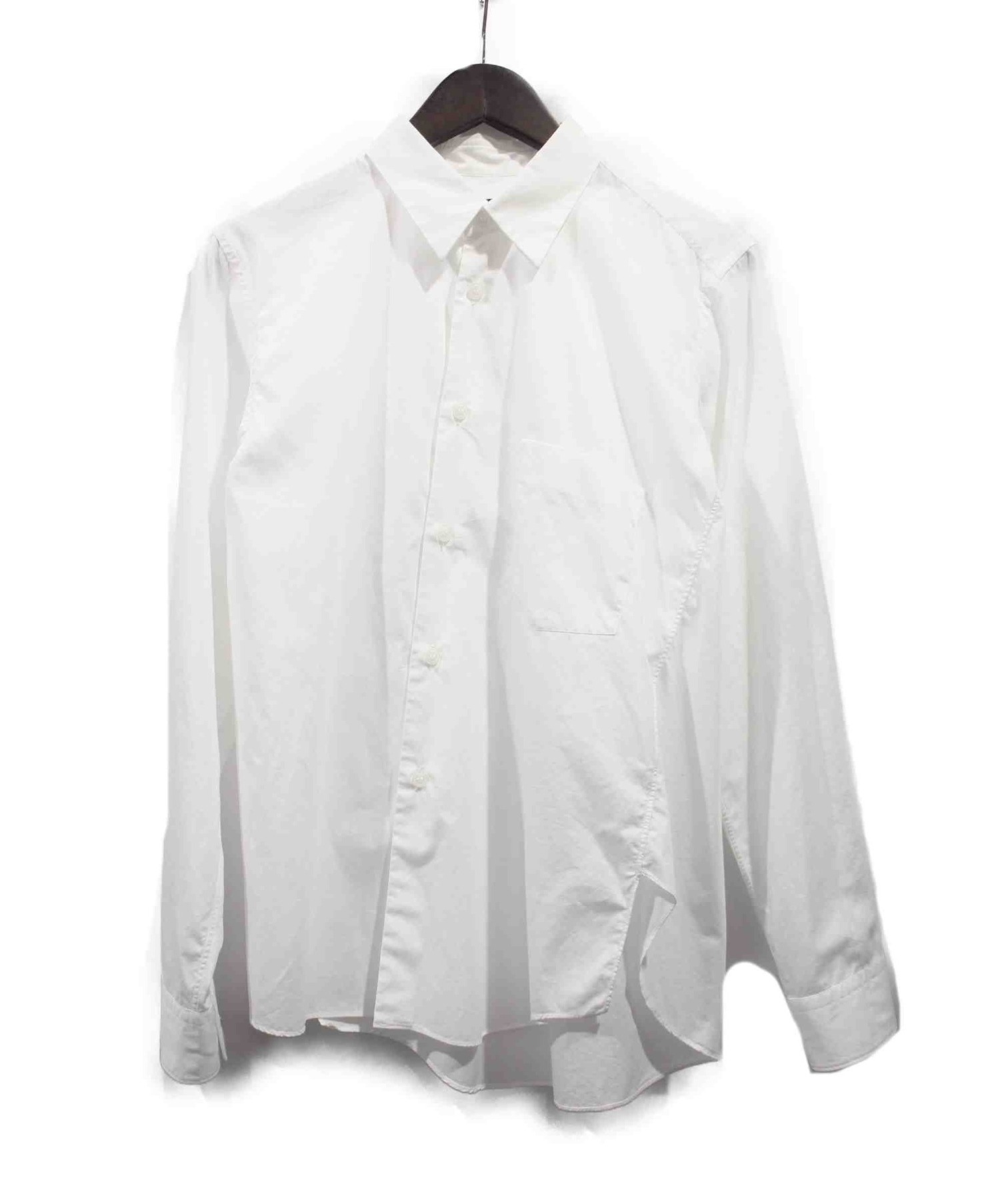 BLACK COMME des GARCONS (ブラックコムデギャルソン) 捻れシャツ ホワイト サイズ:M