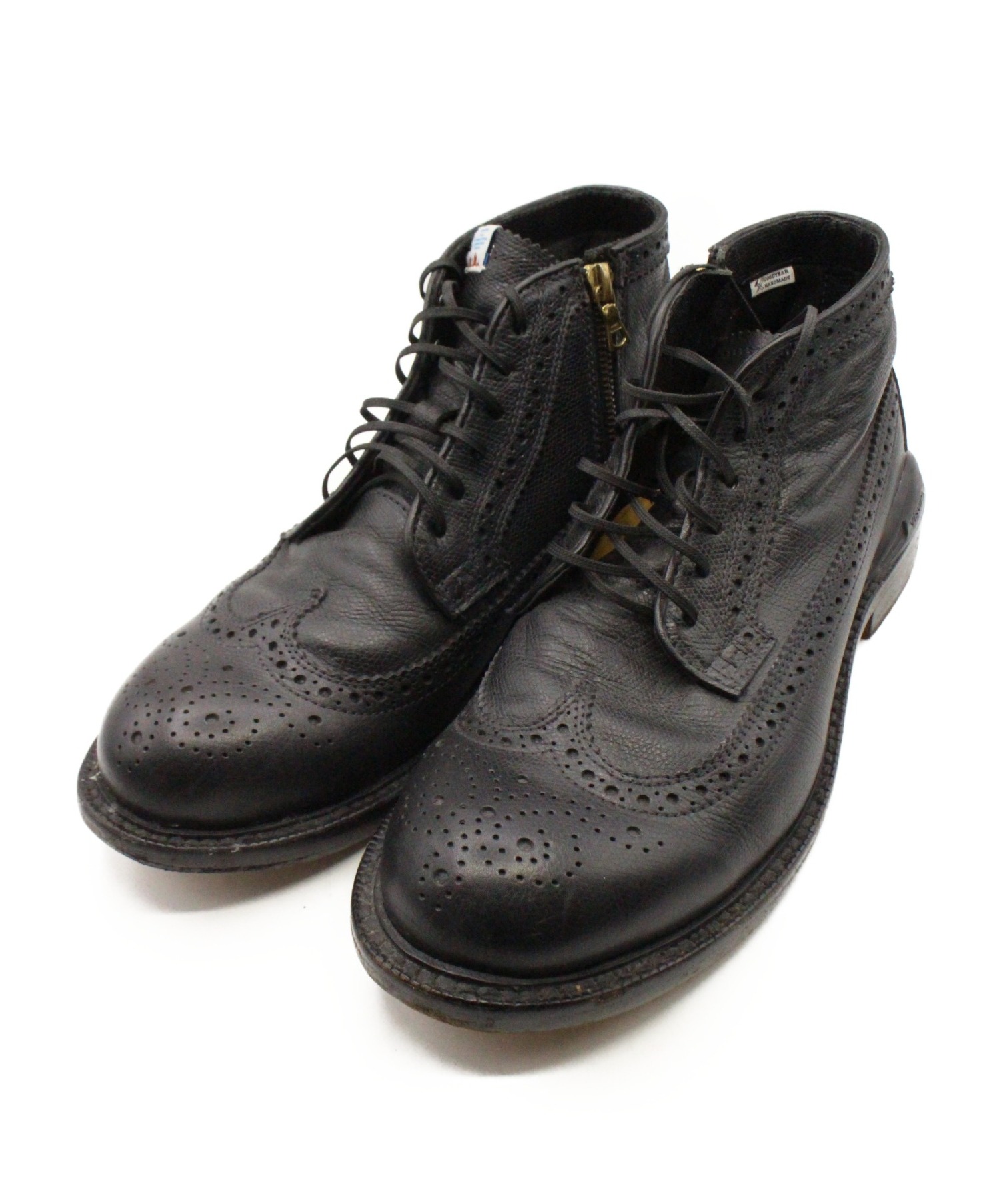 VISVIM (ビズビム) PATRICIAN MID W.T.-FOLK ブラック サイズ:US9