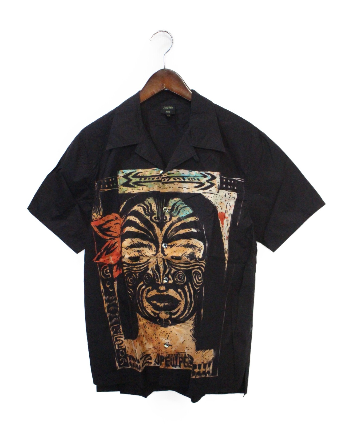 Jean Paul Gaultier homme (ジャンポールゴルチェオム) プリントシャツ ブラック サイズ:48