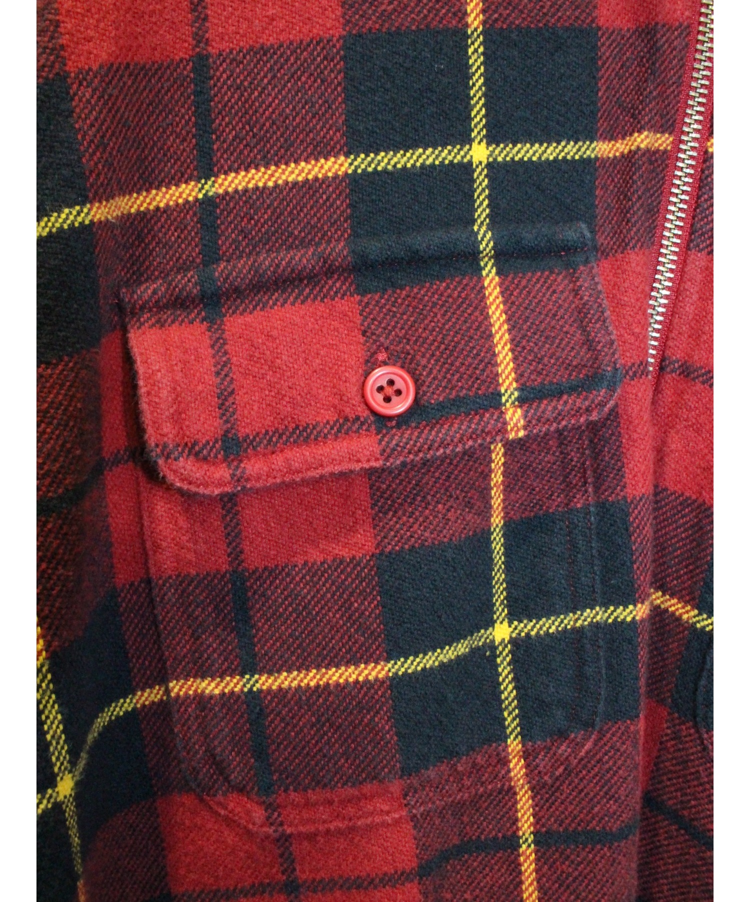 中古・古着通販】Supreme (シュプリーム) Hooded Plaid Half Zip Shirt