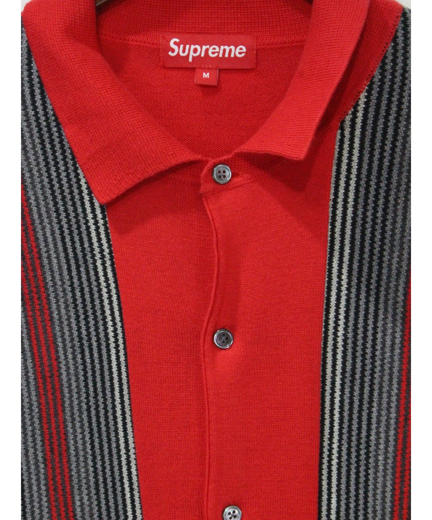 Supreme (シュプリーム) 13SS S/S Polo Sweater レッド サイズ:Ｍ