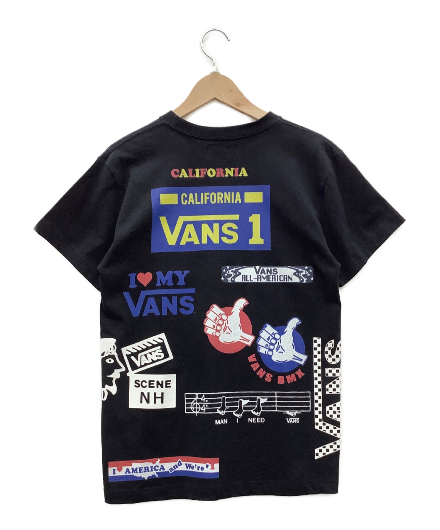 VANS×N.HOOLYWOOD (ヴァンズ×エヌハリウッド) プリントTシャツ ブラック サイズ:S 未使用品