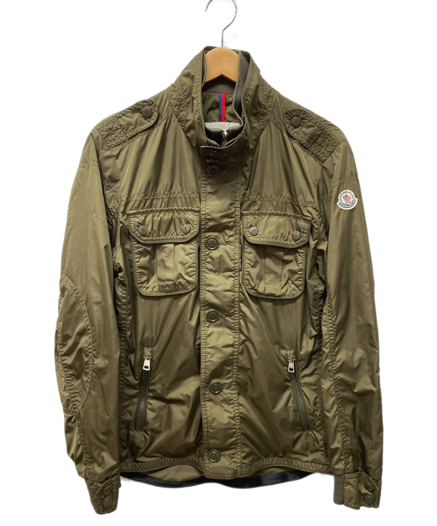 中古・古着通販】MONCLER (モンクレール) ナイロンジャケット カーキ