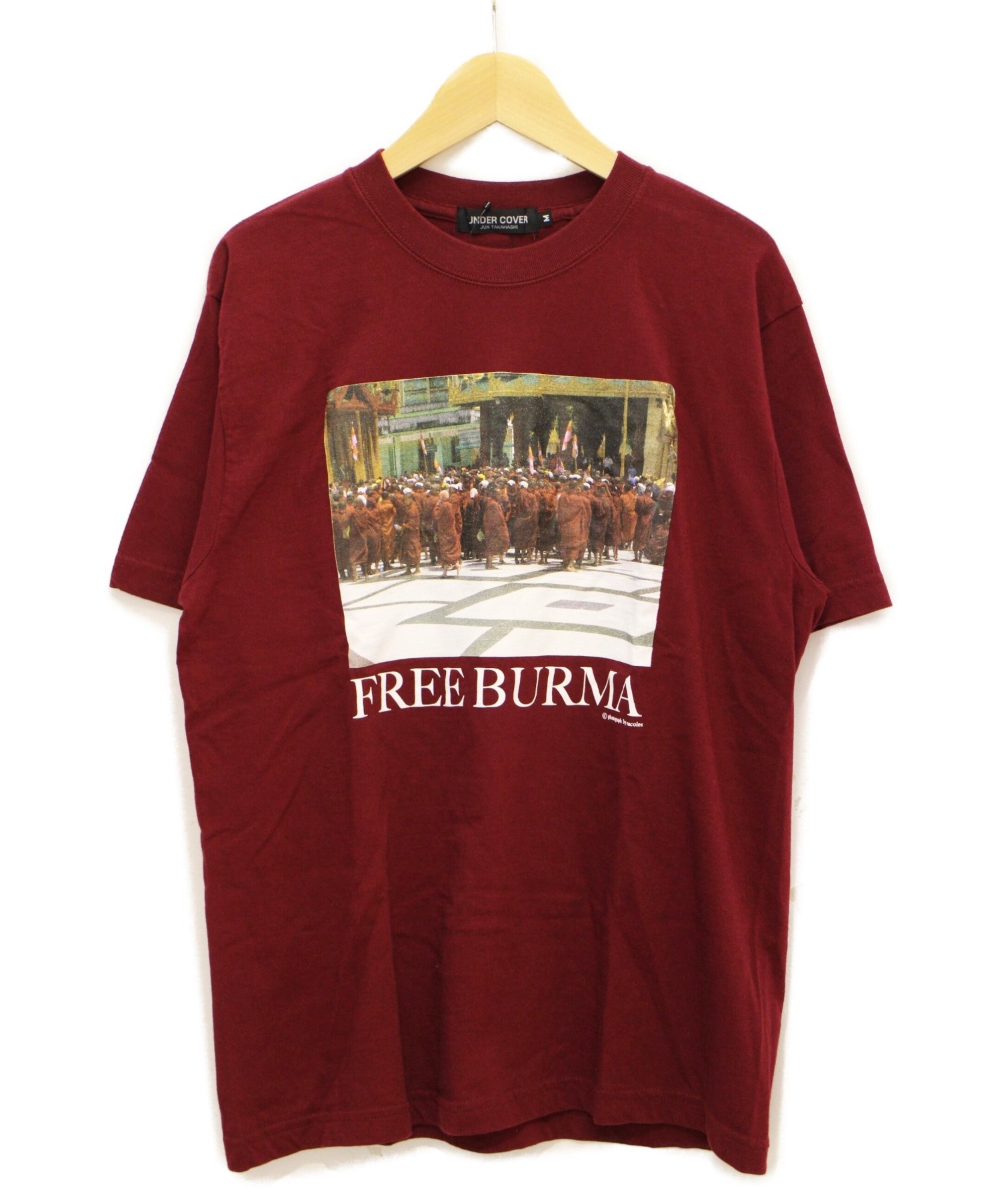 UNDERCOVER (アンダーカバー) FREE BURMA TEE ボルドー サイズ:M 未使用品