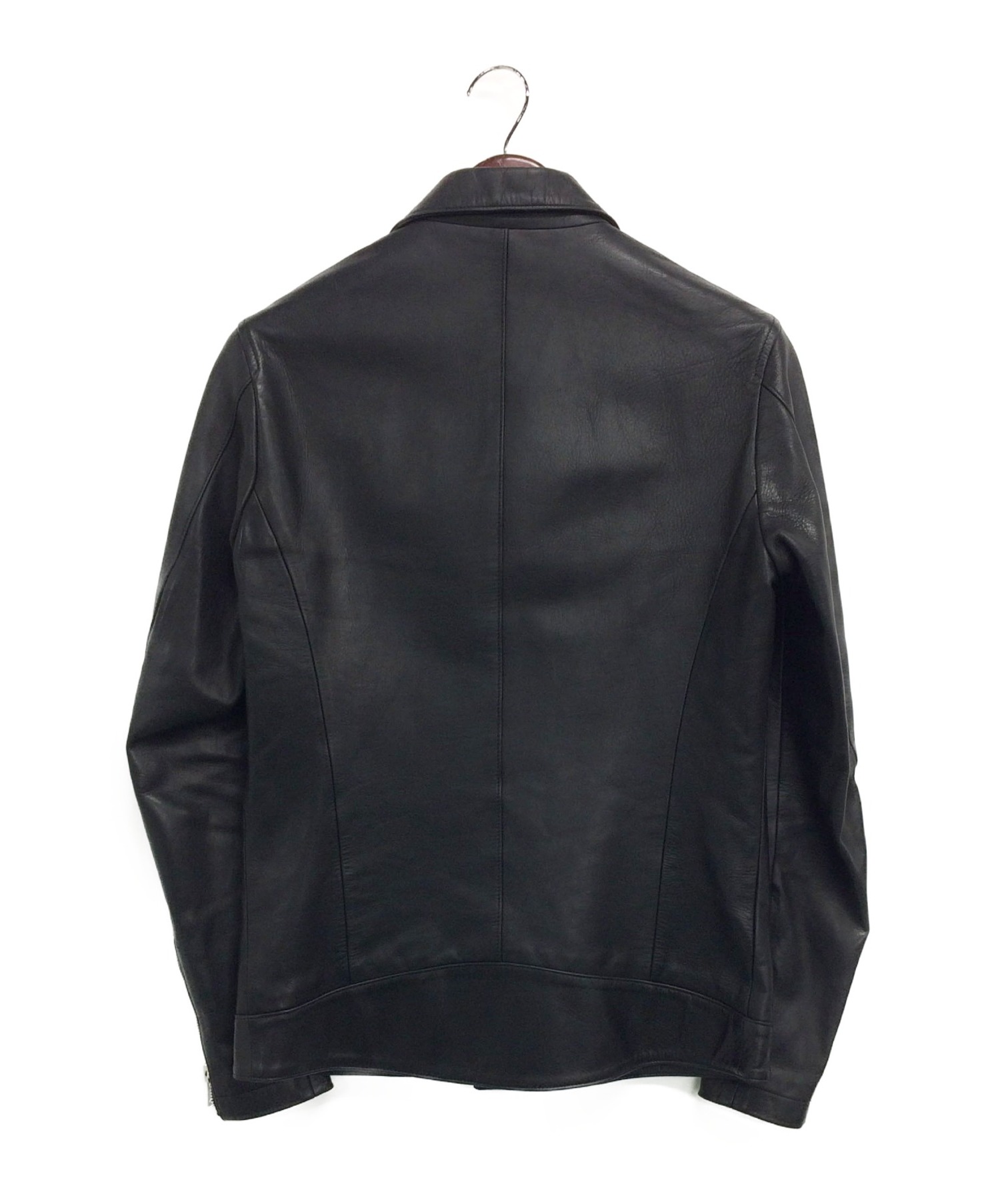 ripvanwinkle (リップヴァンウィンクル) ホースレザーライダースジャケット ブラック サイズ:4