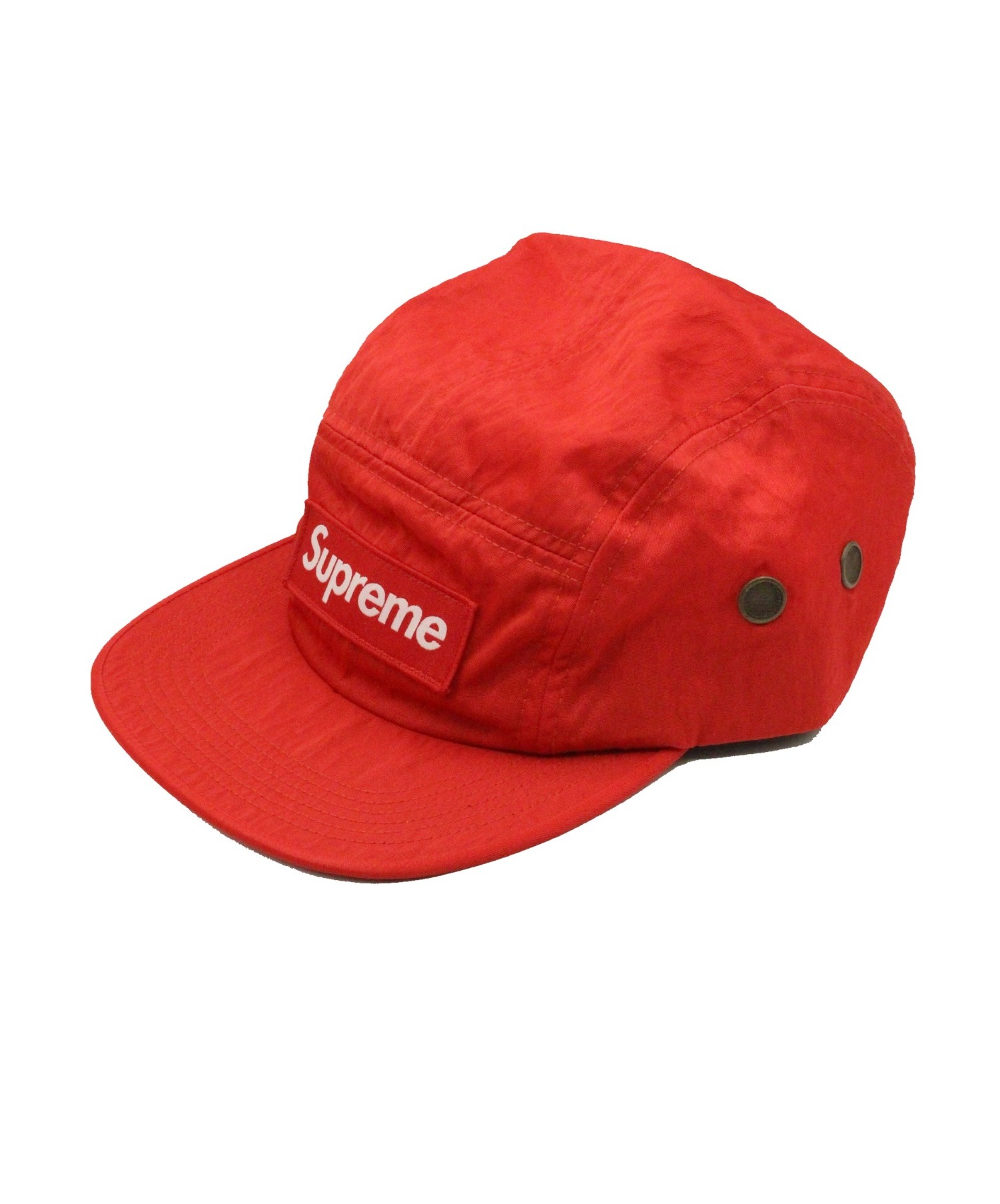 Supreme (シュプリーム) 17AW Washed Nylon Camp Cap レッド サイズ:-