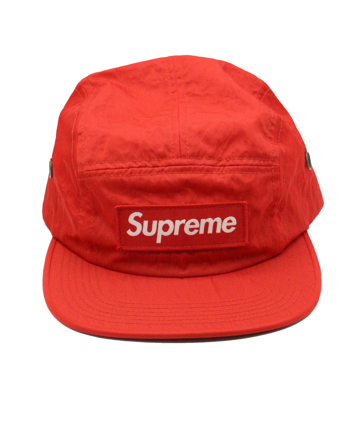 Supreme (シュプリーム) 17AW Washed Nylon Camp Cap レッド サイズ:-