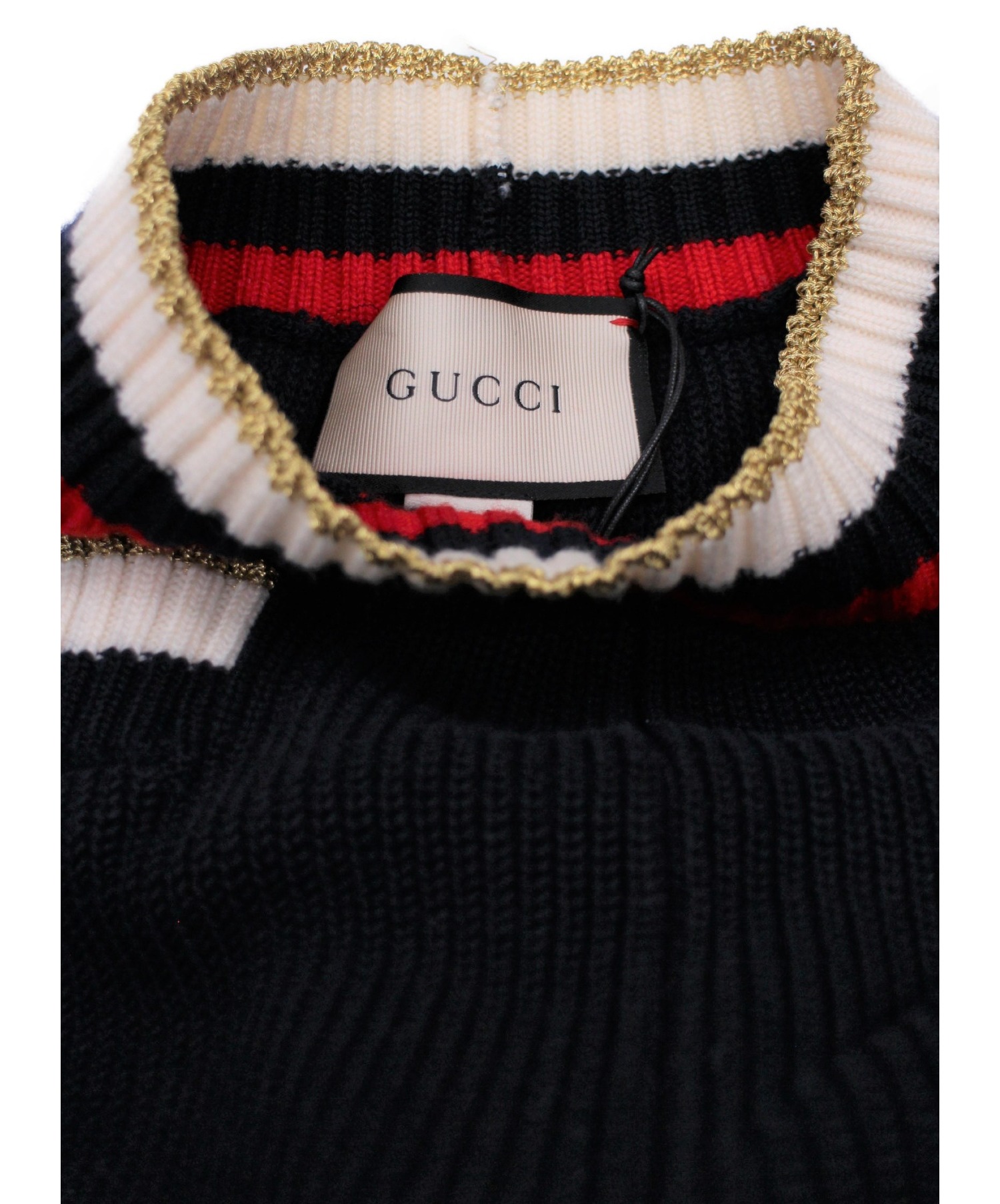 GUCCI (グッチ) ニットパンツ ネイビー サイズ:XS