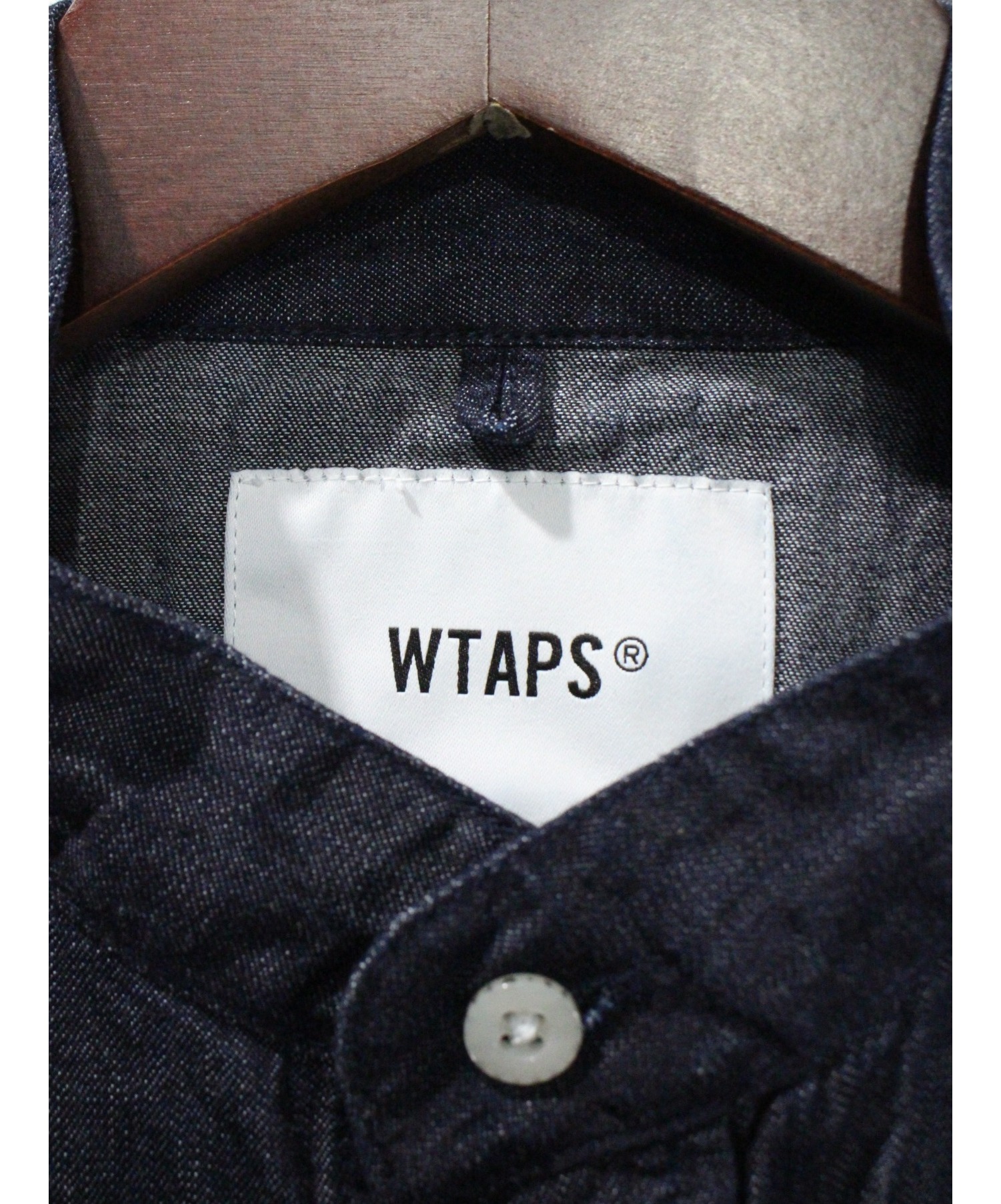 WTAPS (ダブルタップス) 18AW TWAIN SHIRT インディゴ サイズ:S