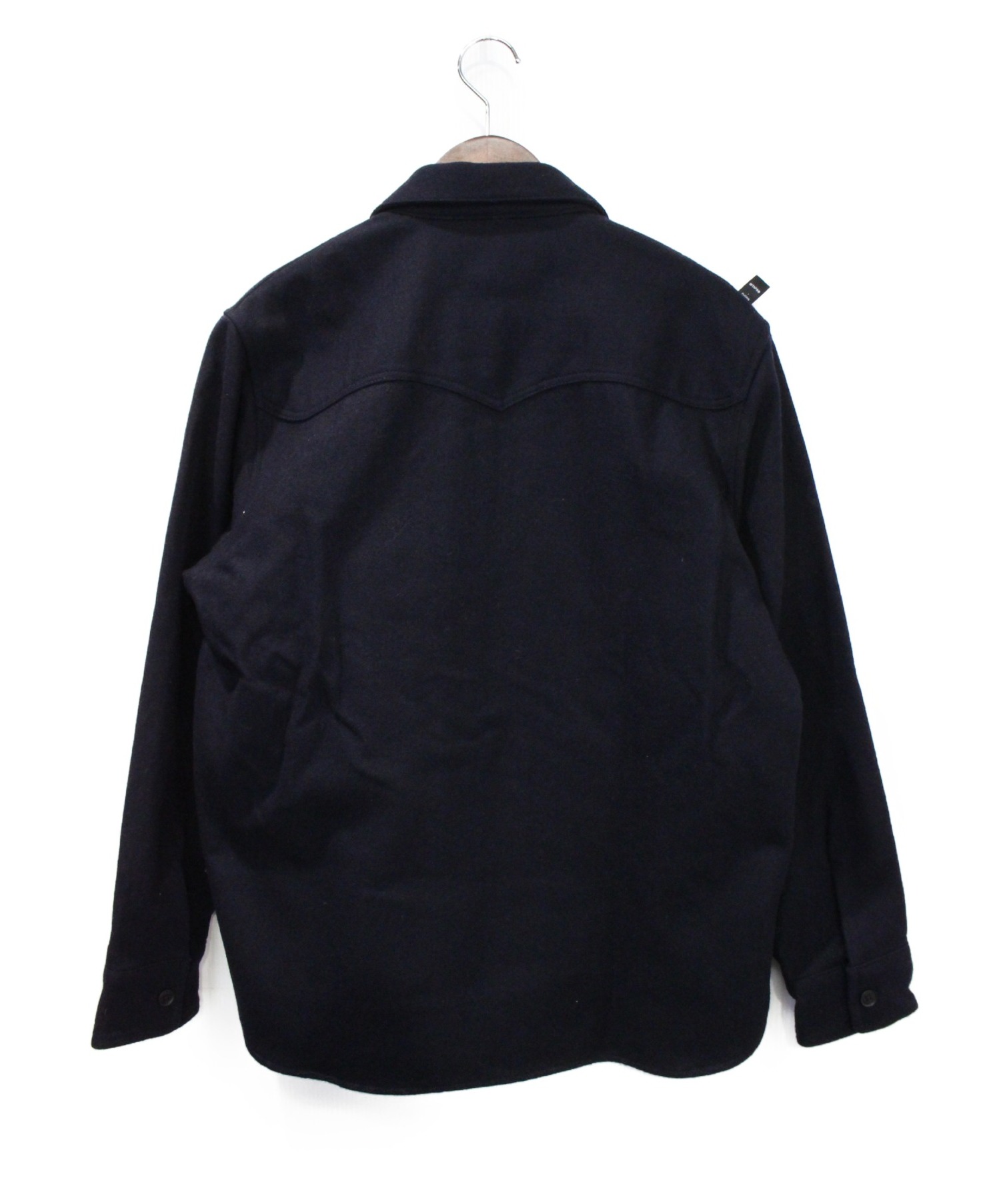 WTAPS (ダブルタップス) 17AW CPO SHIRT WONY MELTON ネイビー サイズ:S 未使用品