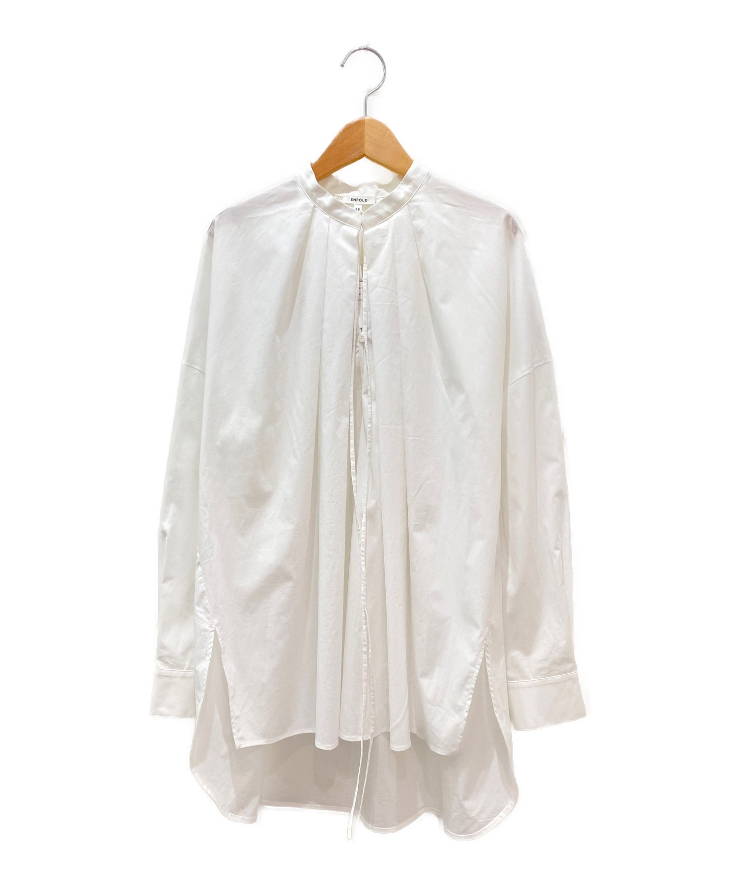 ENFOLD (エンフォルド) SOMELOSオーバーシャツ ホワイト サイズ:38 未使用品