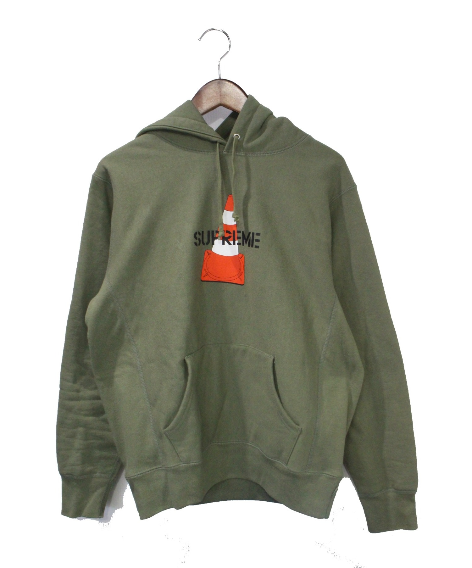 Supreme (シュプリーム) 19AW Cone Hooded Sweatshirt オリーブ サイズ:S