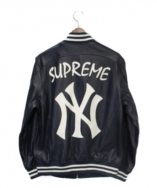 中古・古着通販】Supreme (シュプリーム) 15SS Leather Varsity Jacket
