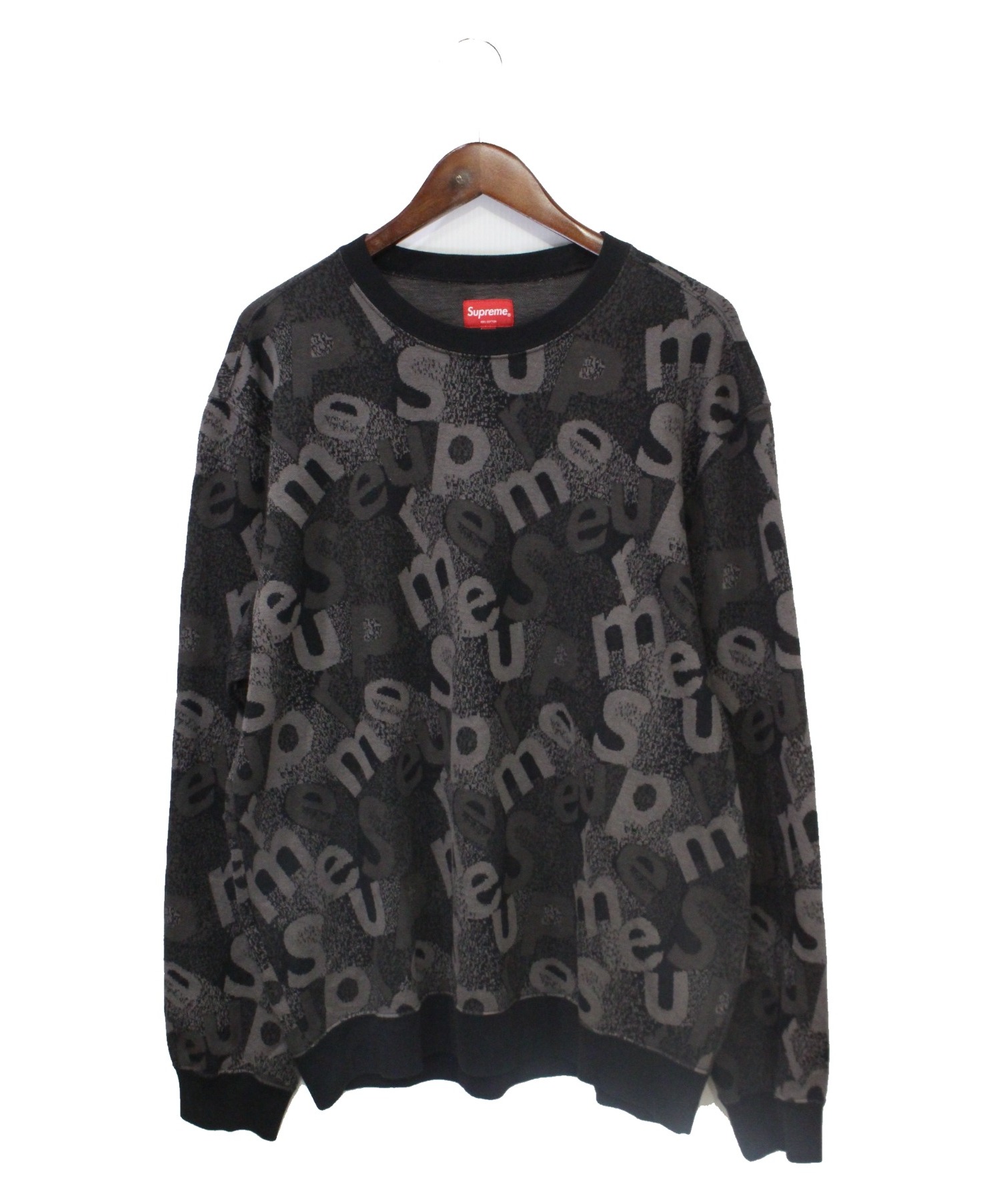 supreme 19aw scatter text crewneck Msize