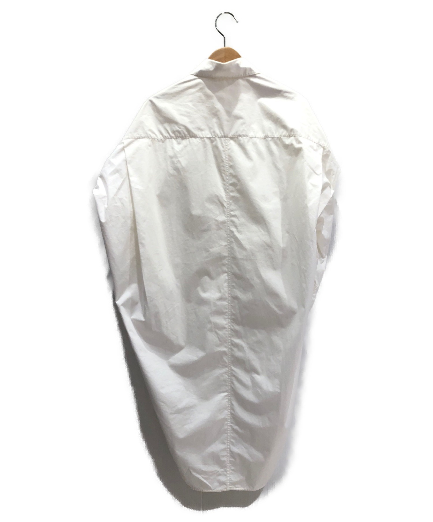 CELINE (セリーヌ) オーバーサイズシャツワンピース ホワイト サイズ:34