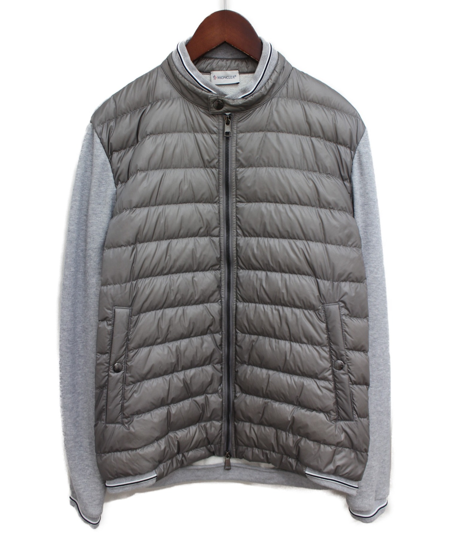 MONCLER (モンクレール) MAGLIA CARDIGAN グレー サイズ:XL