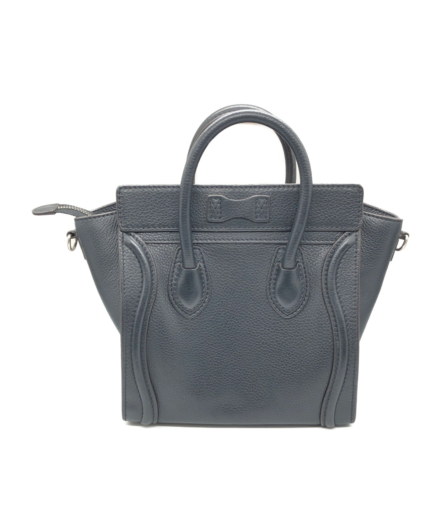 CELINE (セリーヌ) ラゲージナノショッパー ブラック サイズ:ナノ ナノショッパー S-MM-0134/S-CT-0124