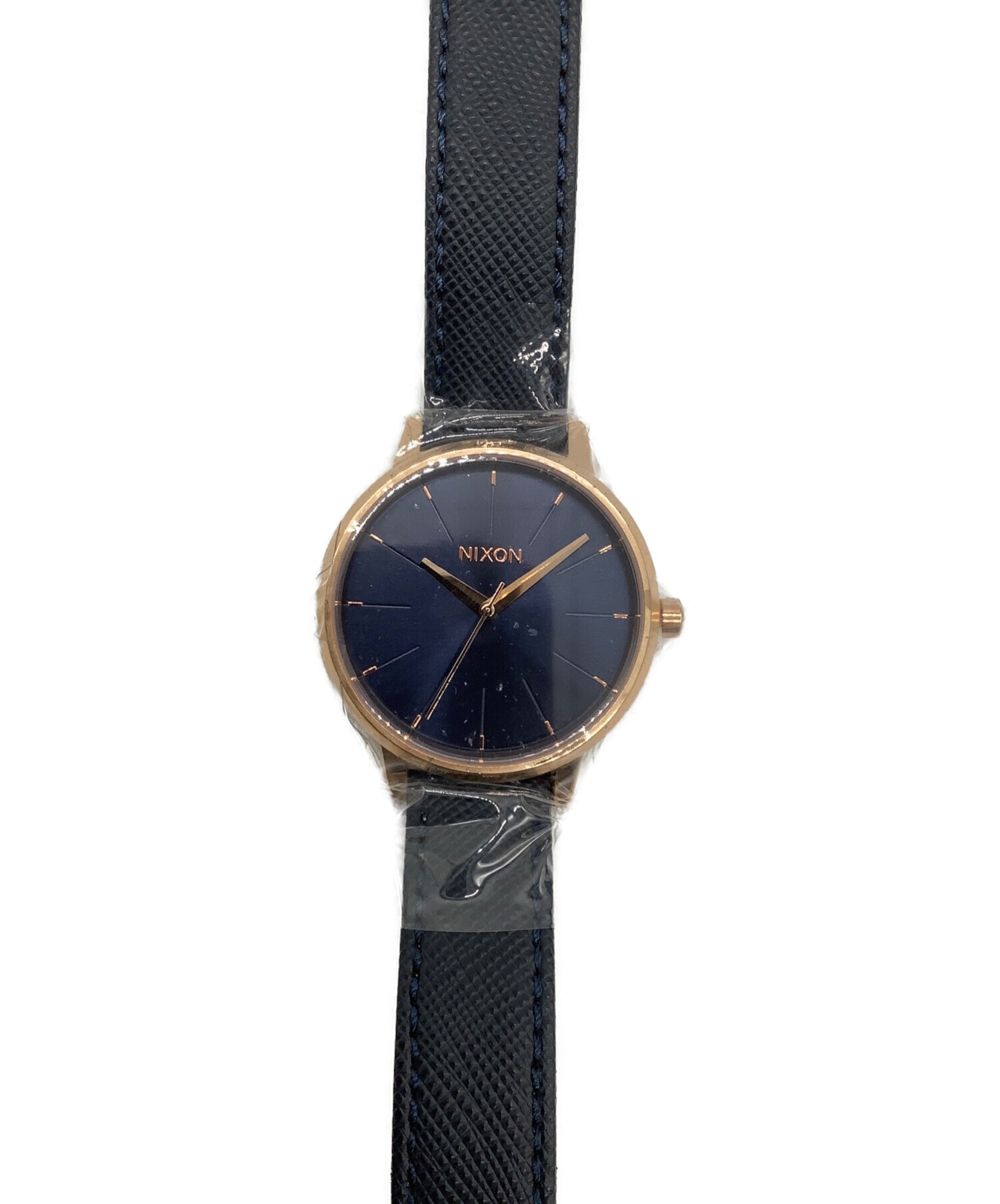 NIXON (ニクソン) KENSINGTON LEATHER NAVY/ROSE GOLD