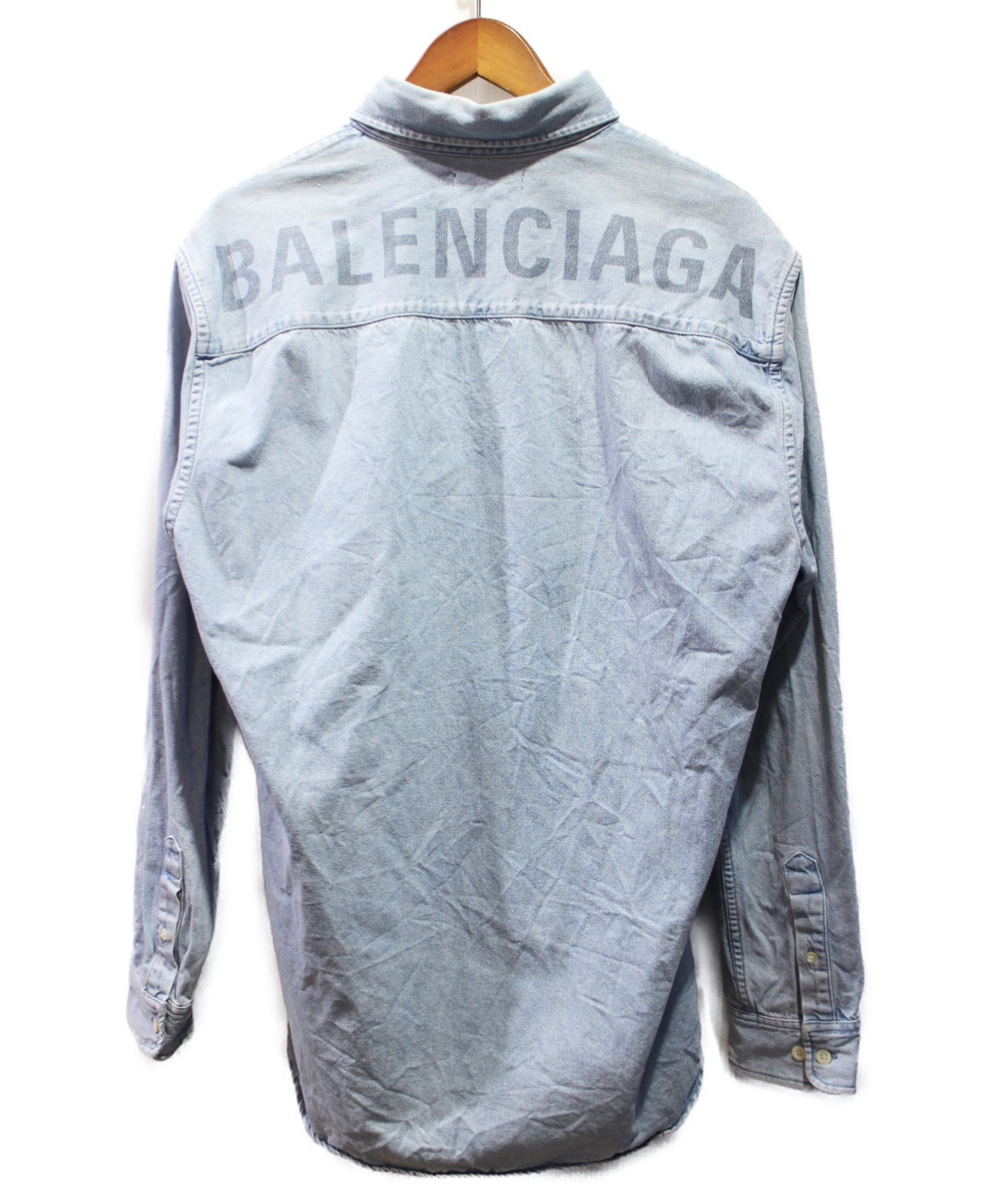 バレンシアガ　BALENCIAGA デニムシャツ　サイズ37
