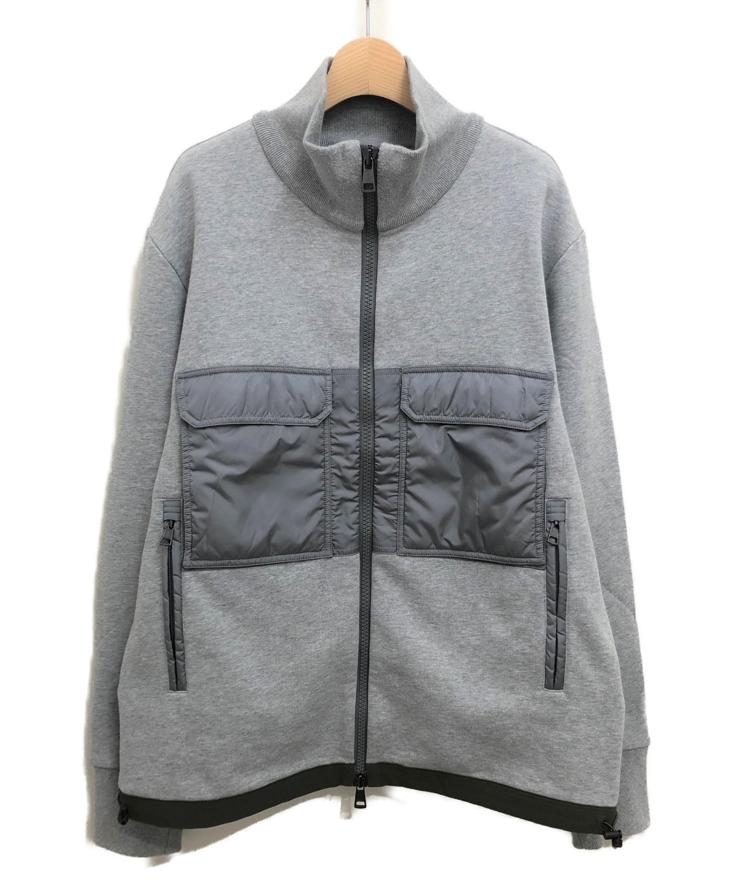 MONCLER (モンクレール) MAGLIA CARDIGAN グレー サイズ:XL