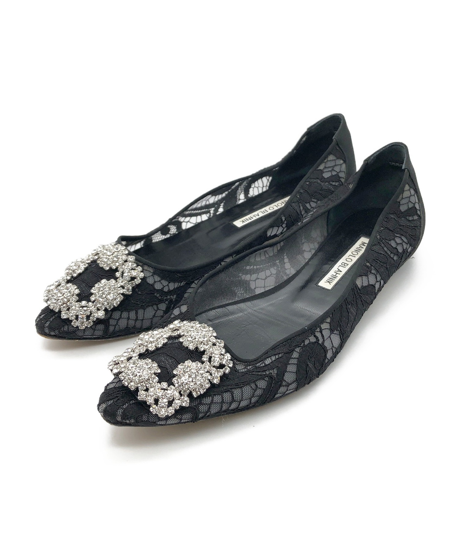 中古・古着通販】Manolo Blahnik (マノロブラニク) レースフラット