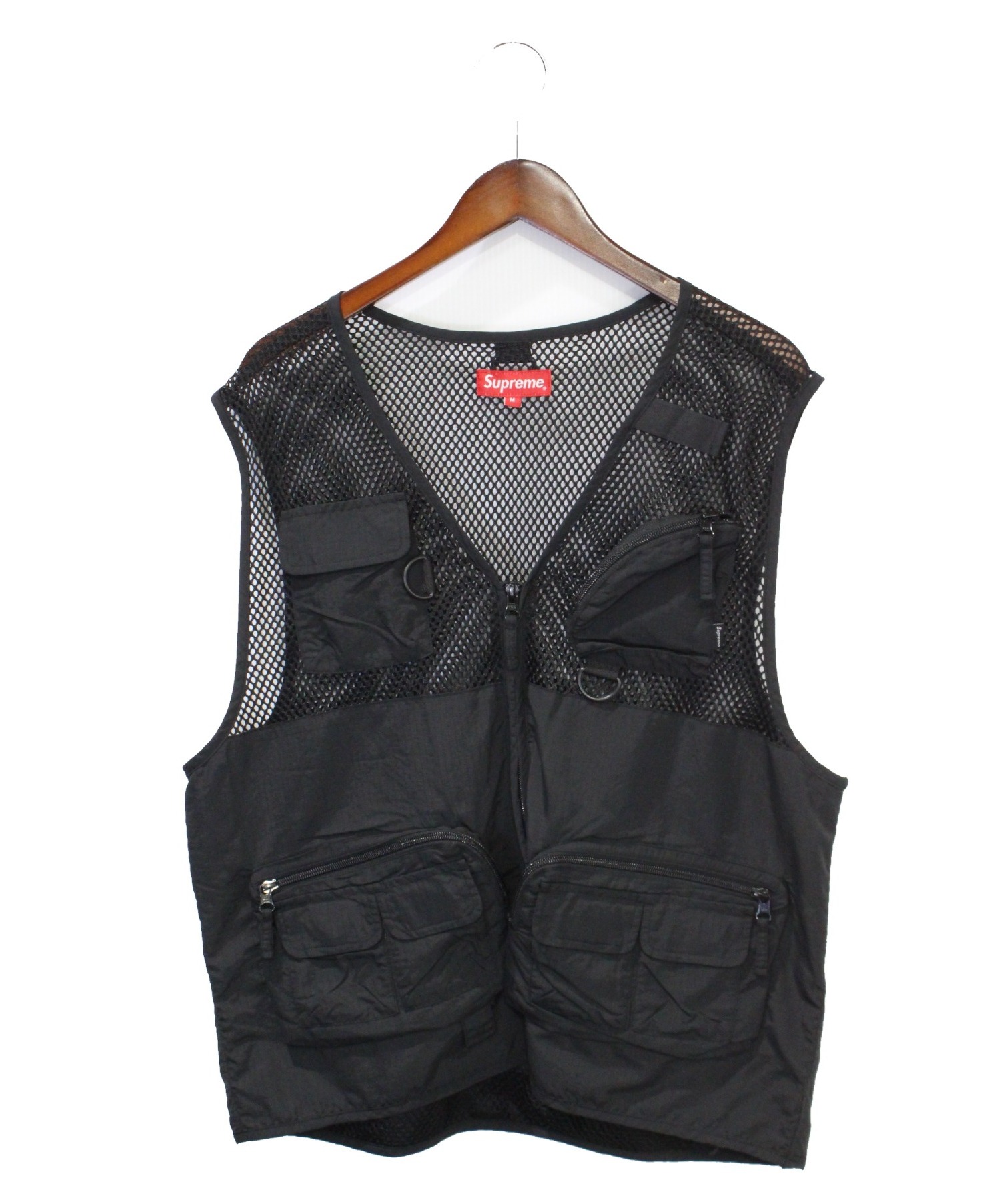 Supreme (シュプリーム) 18SS Mesh Cargo Vest ブラック サイズ:Ｍ