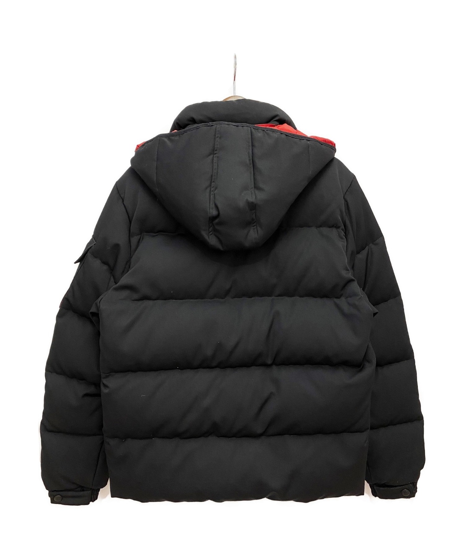 COMME des GARCONS JUNYA WATANABE MAN (コムデギャルソン ジュンヤワタナベマン) ×MONCLER  フーデットダウンジャケット ブラック サイズ:S