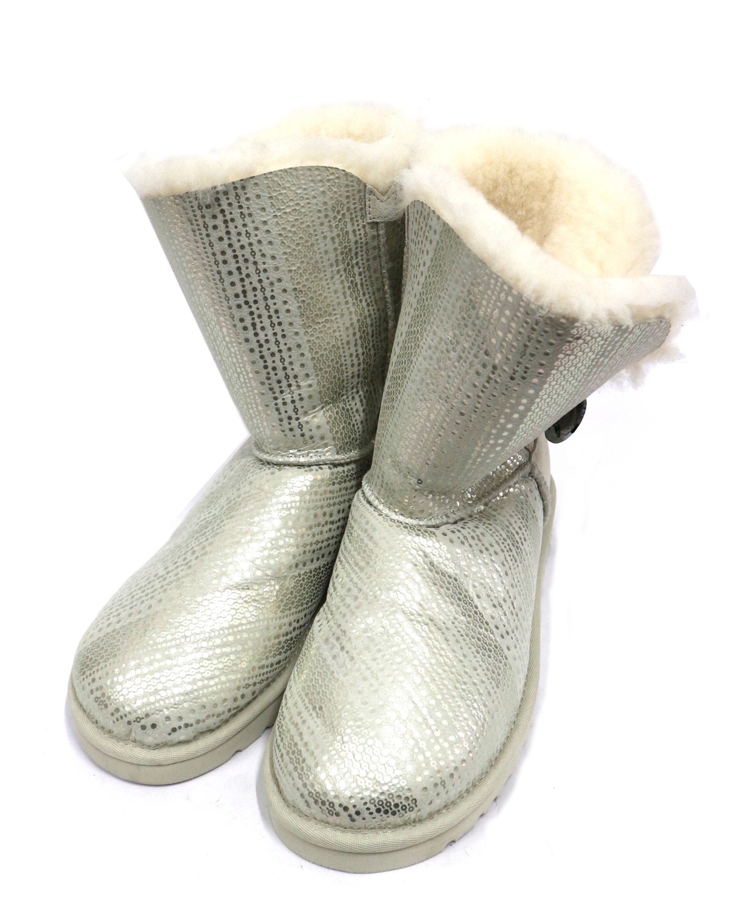 中古・古着通販】UGG (アグ) Bailey button bling グレー サイズ:25