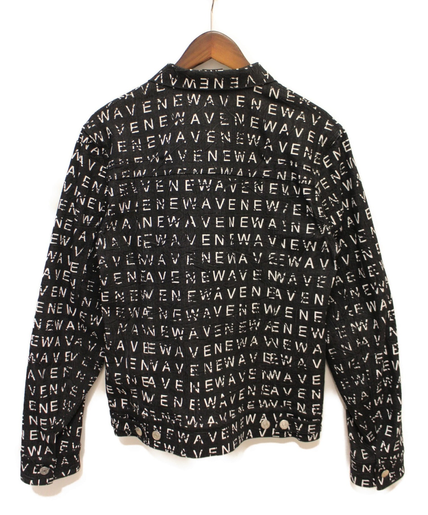 Dior Homme (ディオールオム) NEWAVEデニムジャケット ブラック サイズ:48